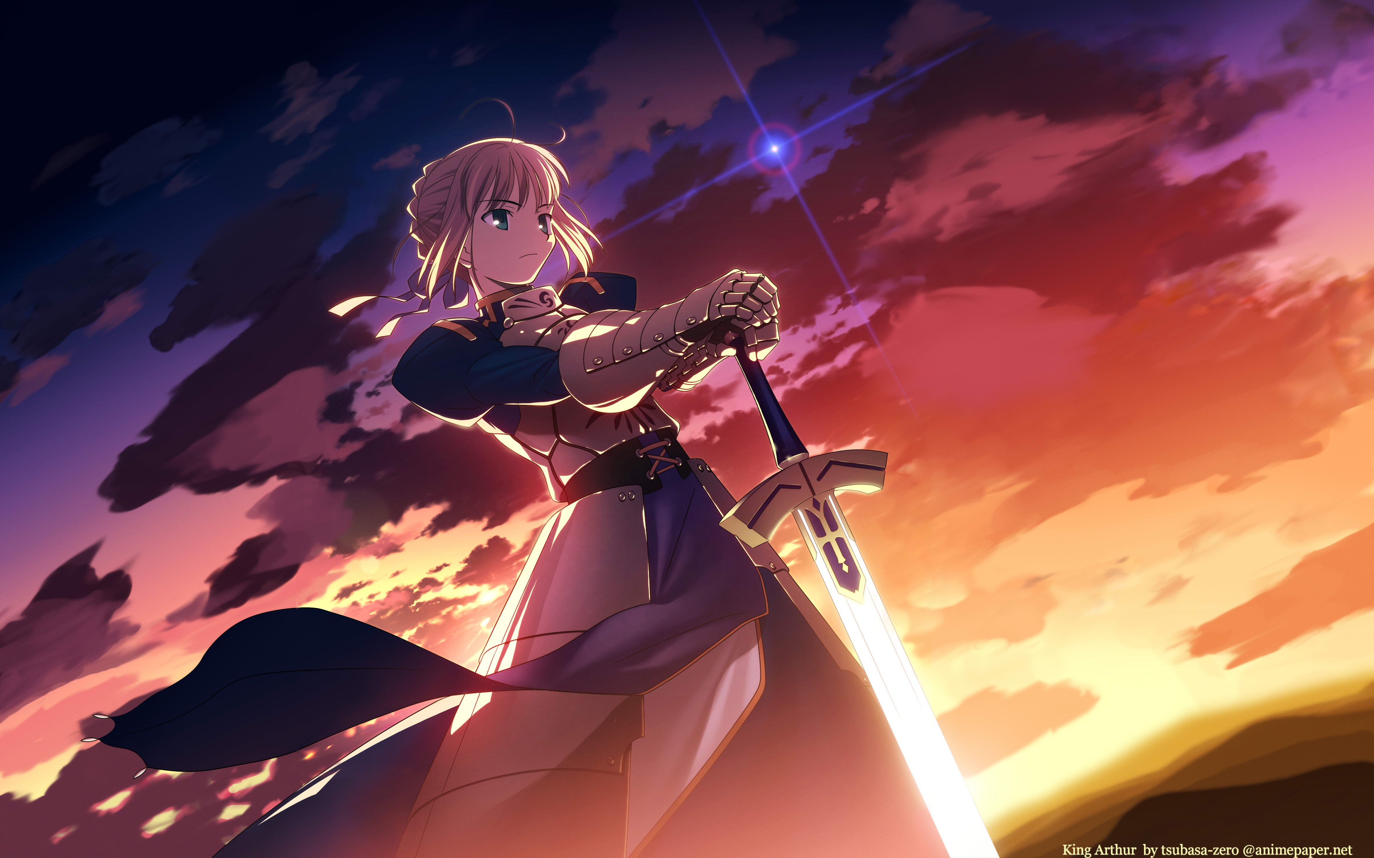 saber (fate series), anime, fate/stay night, fate series iphone wallpaper