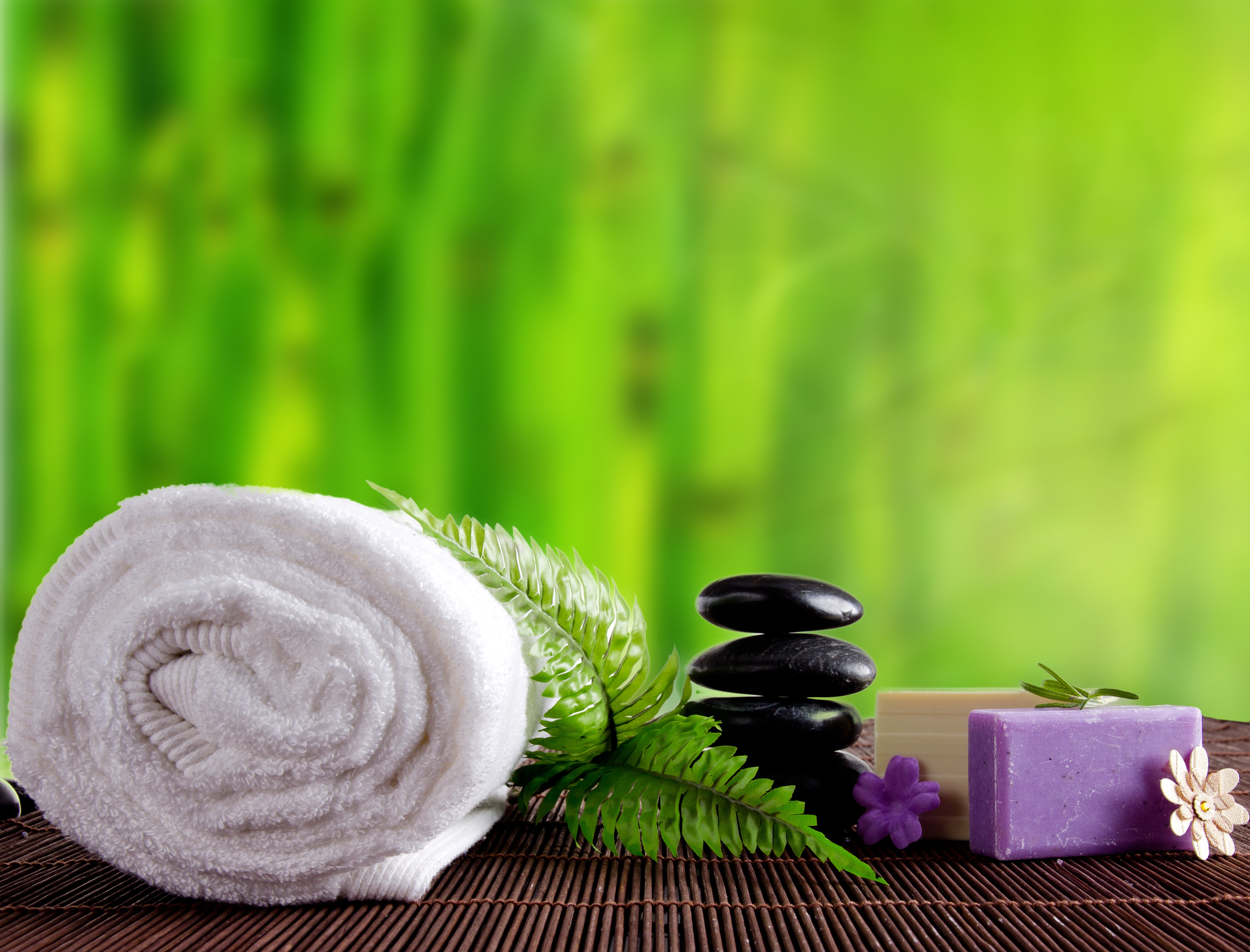 Download mobile wallpaper Stone, Towel, Zen, Spa, Man Made, Soap for free.