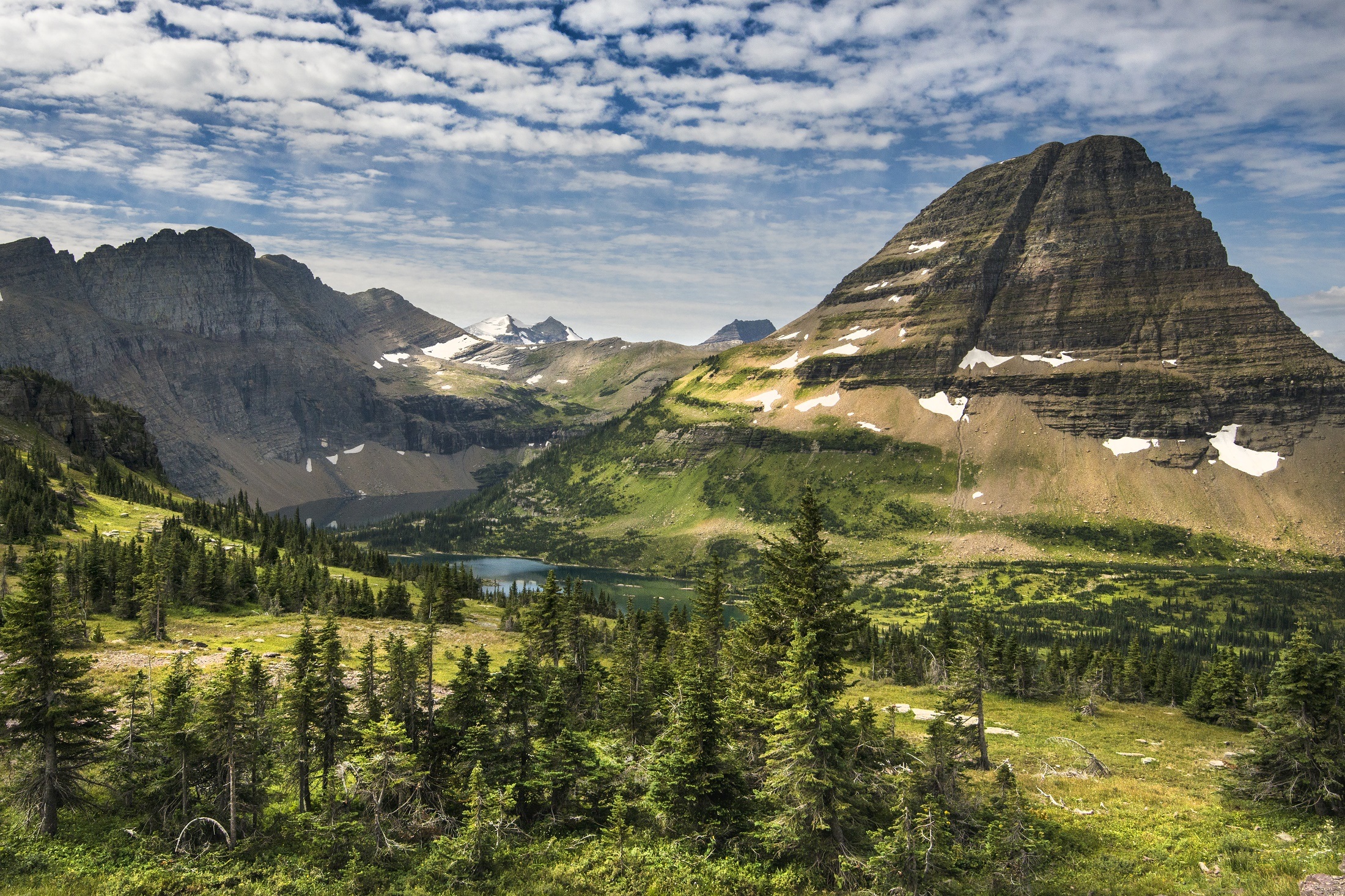 usa, earth, glacier national park, lake, landscape, montana, mountain, tree, wilderness, national park for android