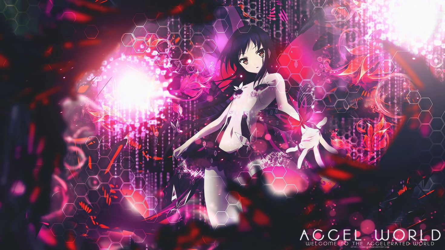 Accel art. Accel World Wallpaper. Черноснежка ускоренный мир обои. Аниме обои. Ускоренный мир раб стол.