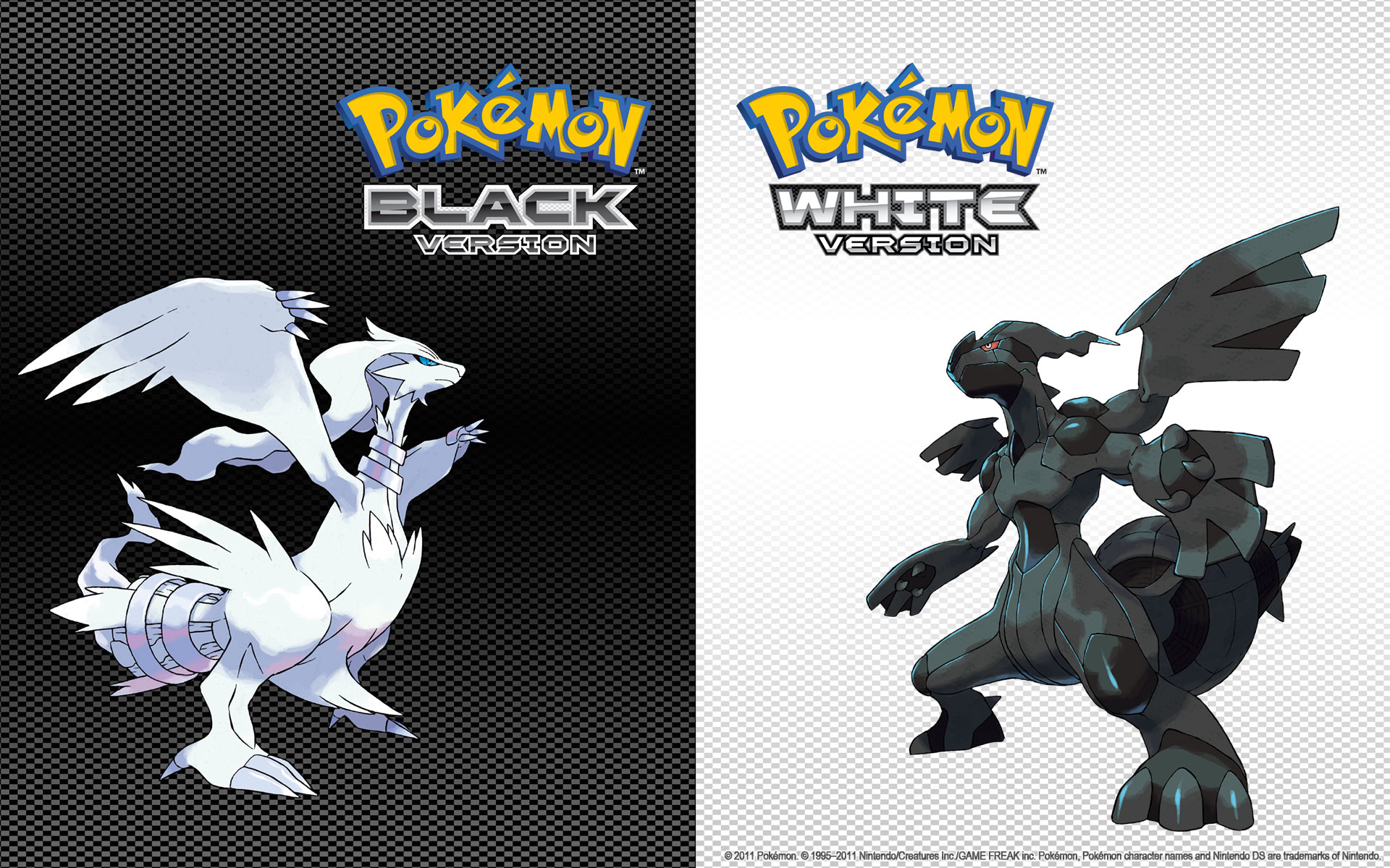 video game, pokemon: black and white, legendary pokémon, reshiram (pokémon), zekrom (pokemon), pokémon Full HD