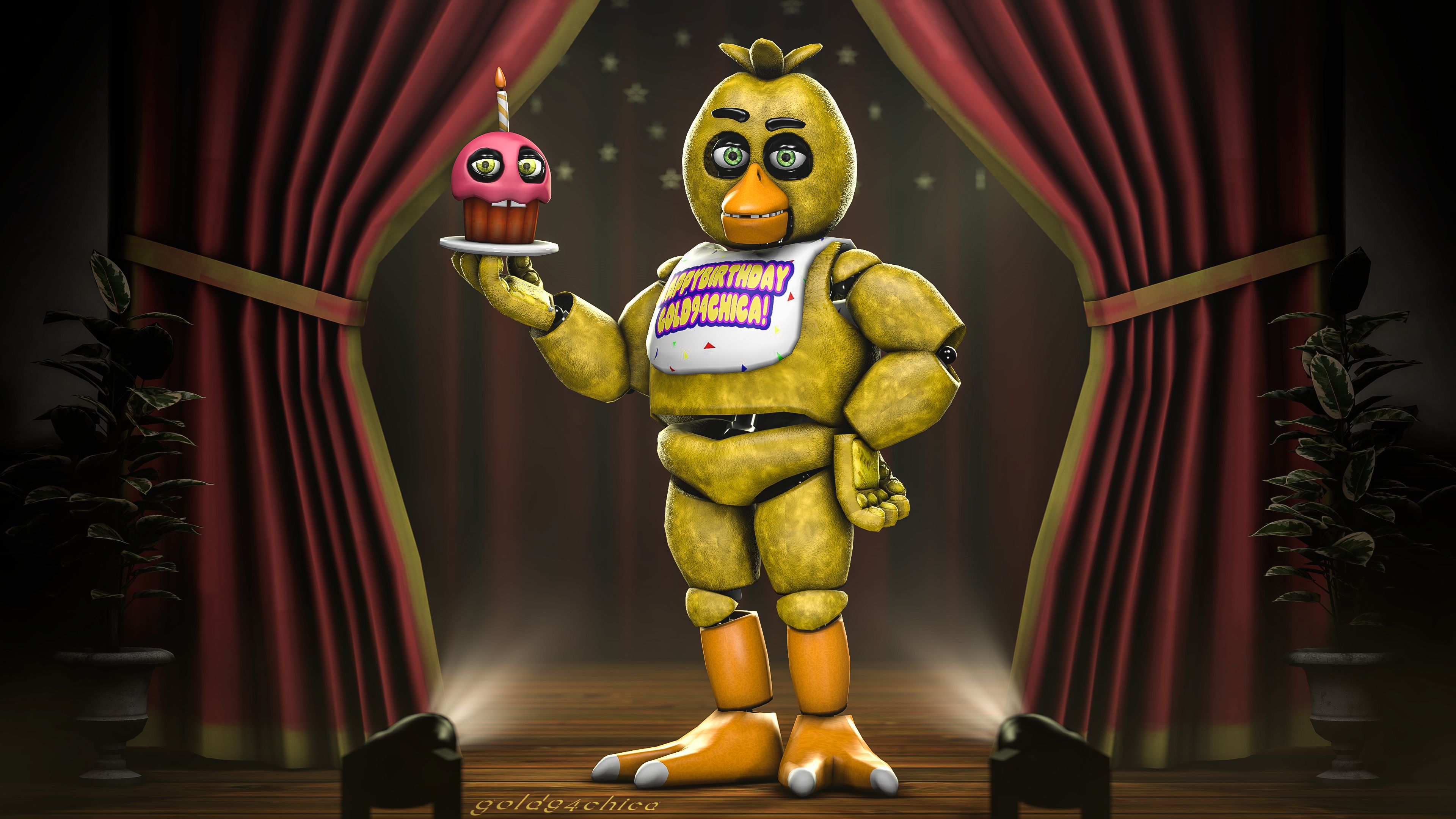 Withered Chica, fnaf chica HD wallpaper