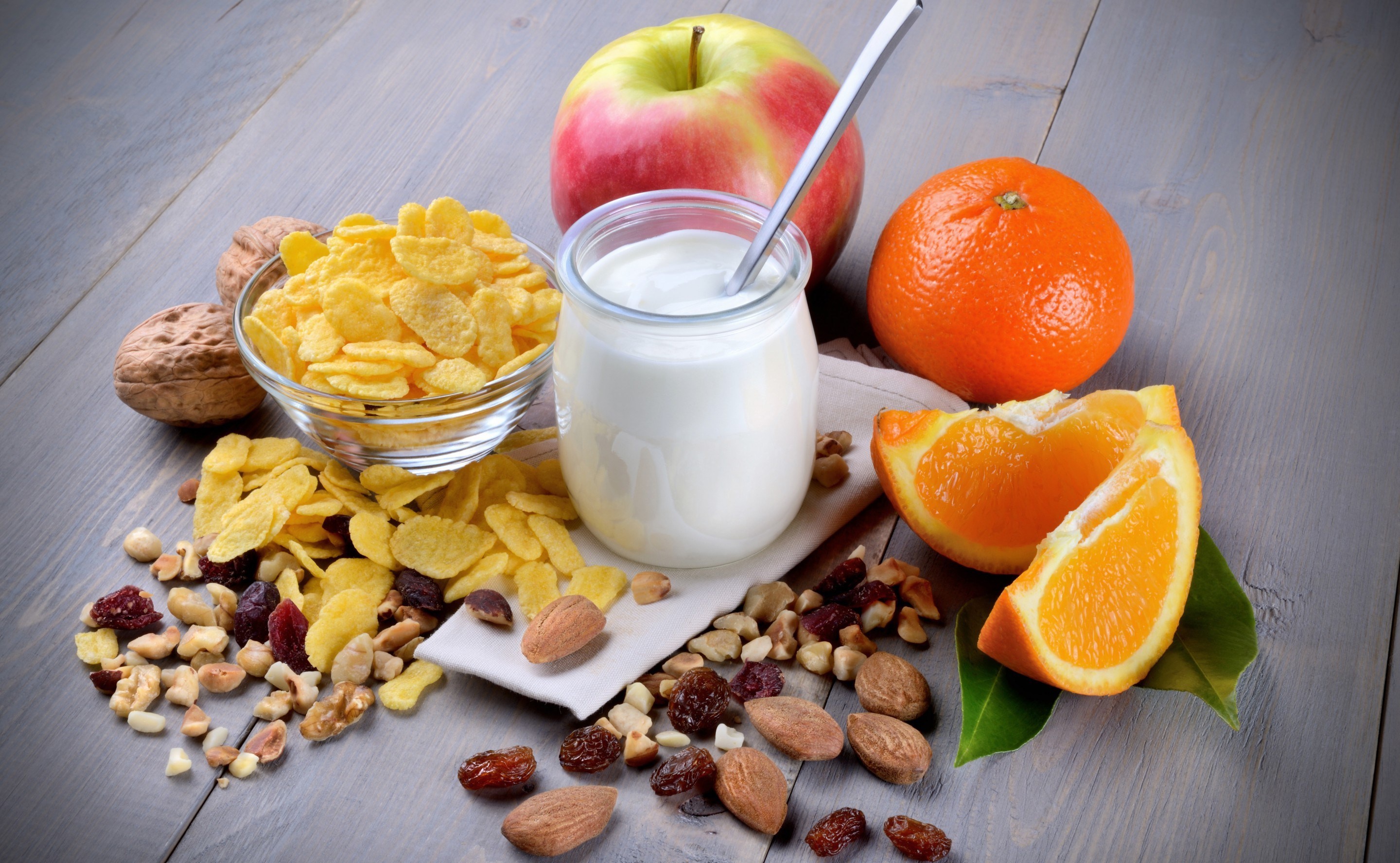 food, breakfast, fruit, muesli, still life, yogurt HD wallpaper