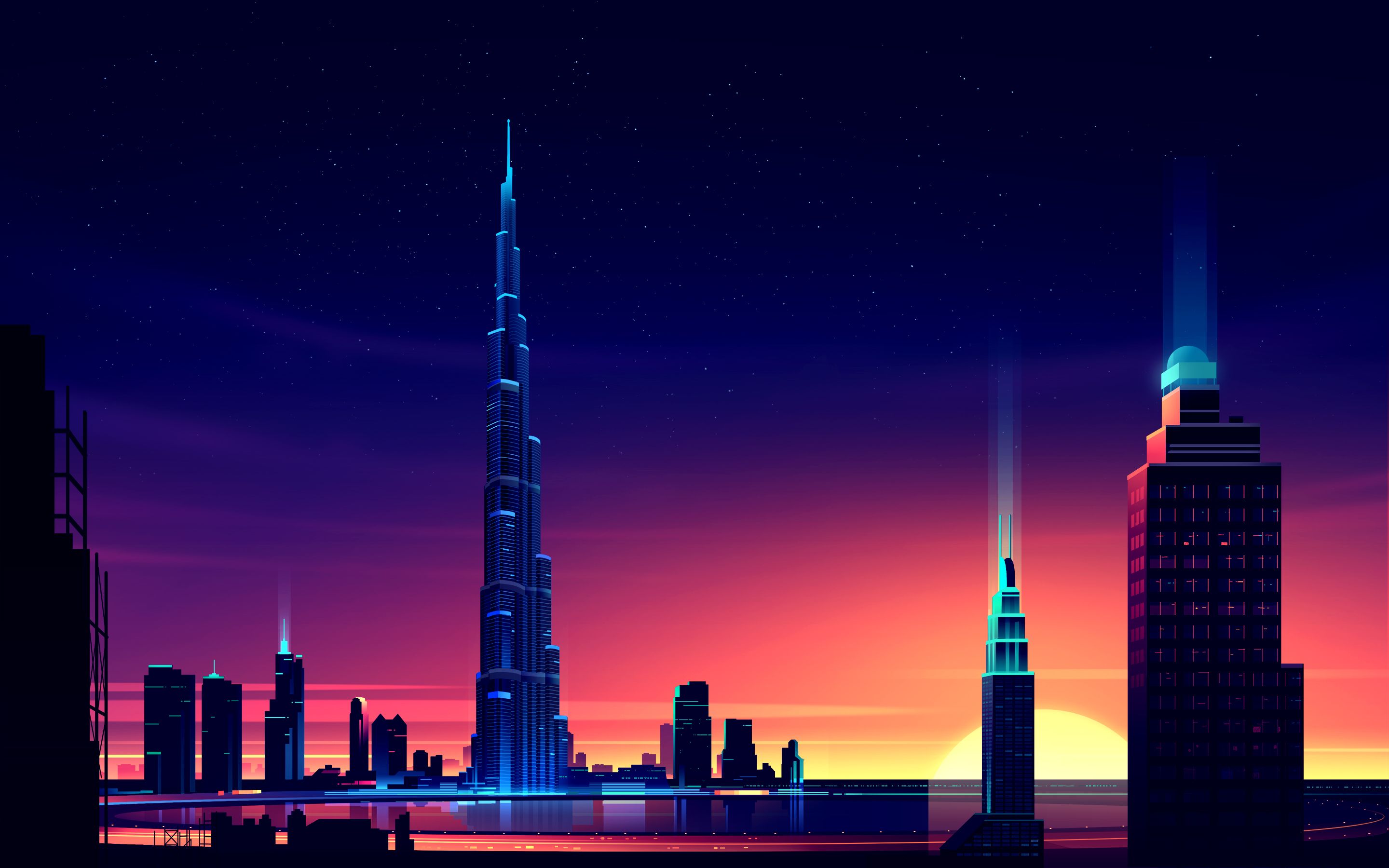 918299 descargar fondo de pantalla hecho por el hombre, burj khalifa, paisaje urbano, dubái, rascacielos: protectores de pantalla e imágenes gratis