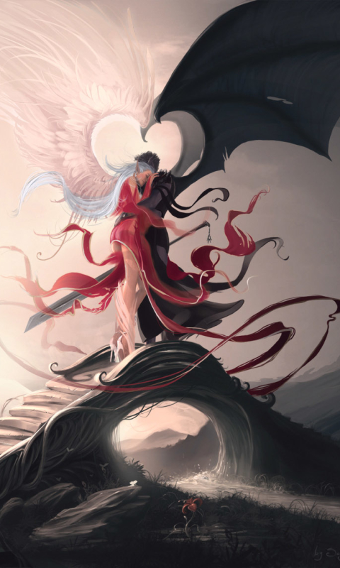 anime angel and devil love