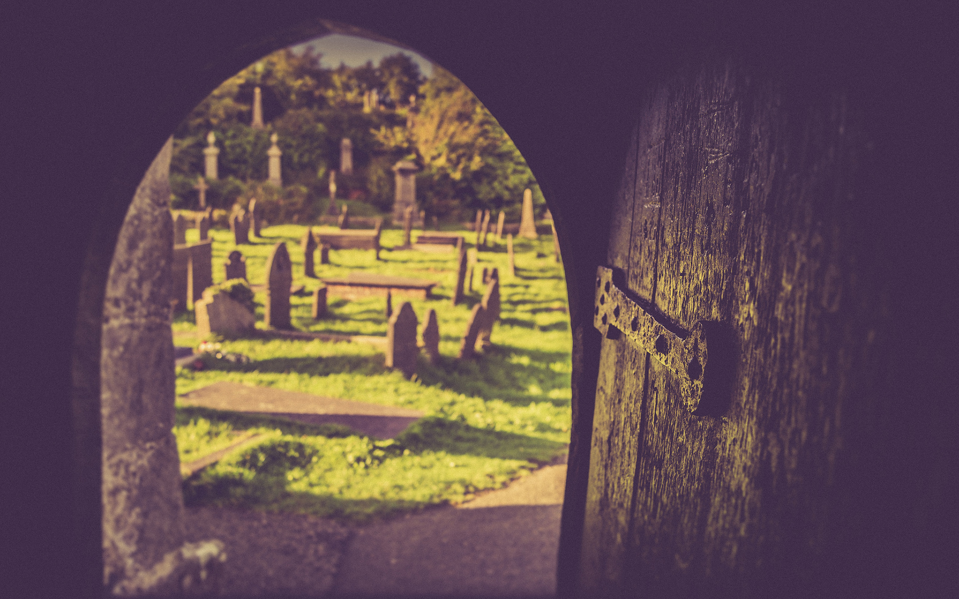 HD wallpaper religious, cemetery, door, graveyard, mystic