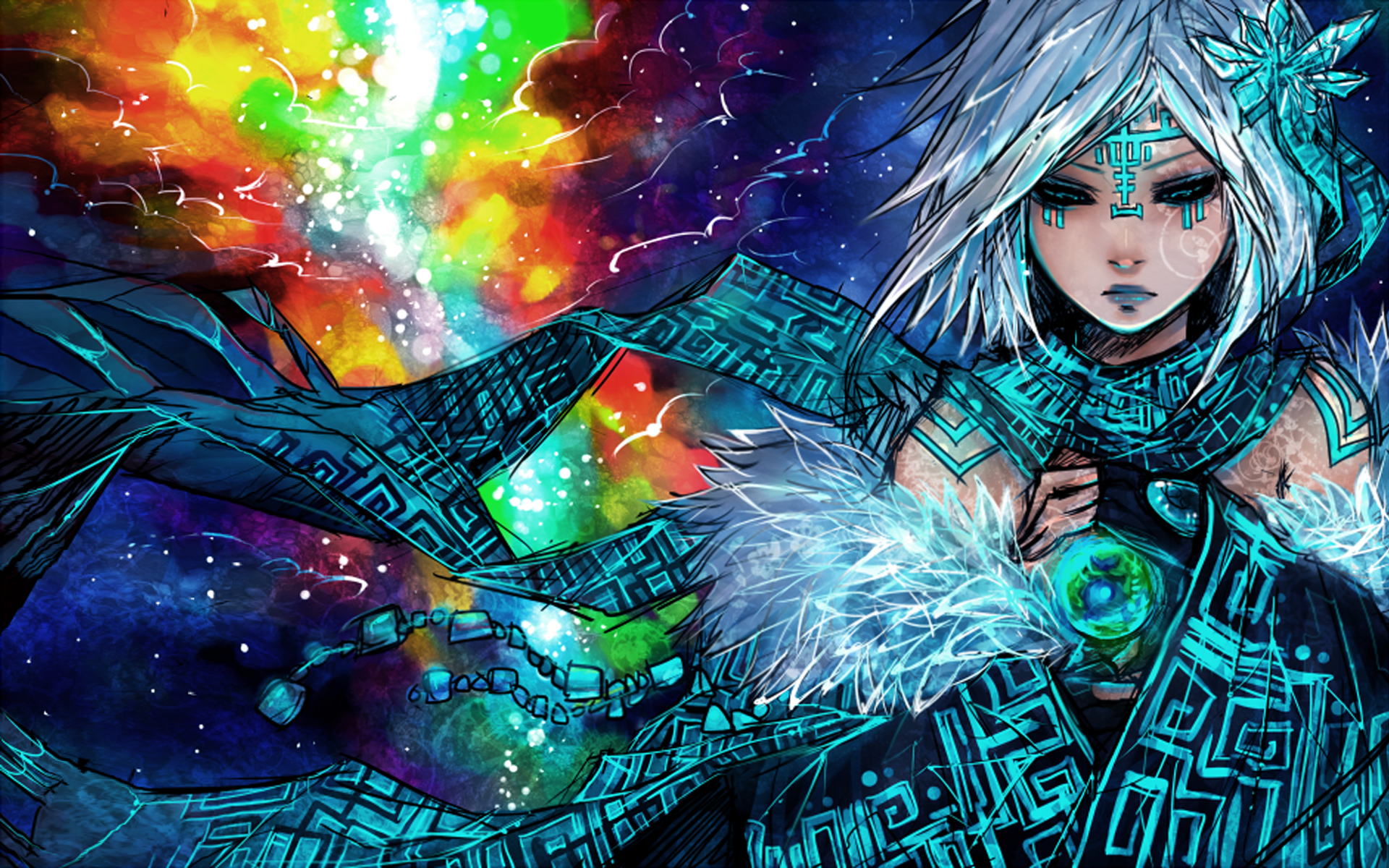 Download mobile wallpaper Mage, Original, Fantasy, Anime for free.