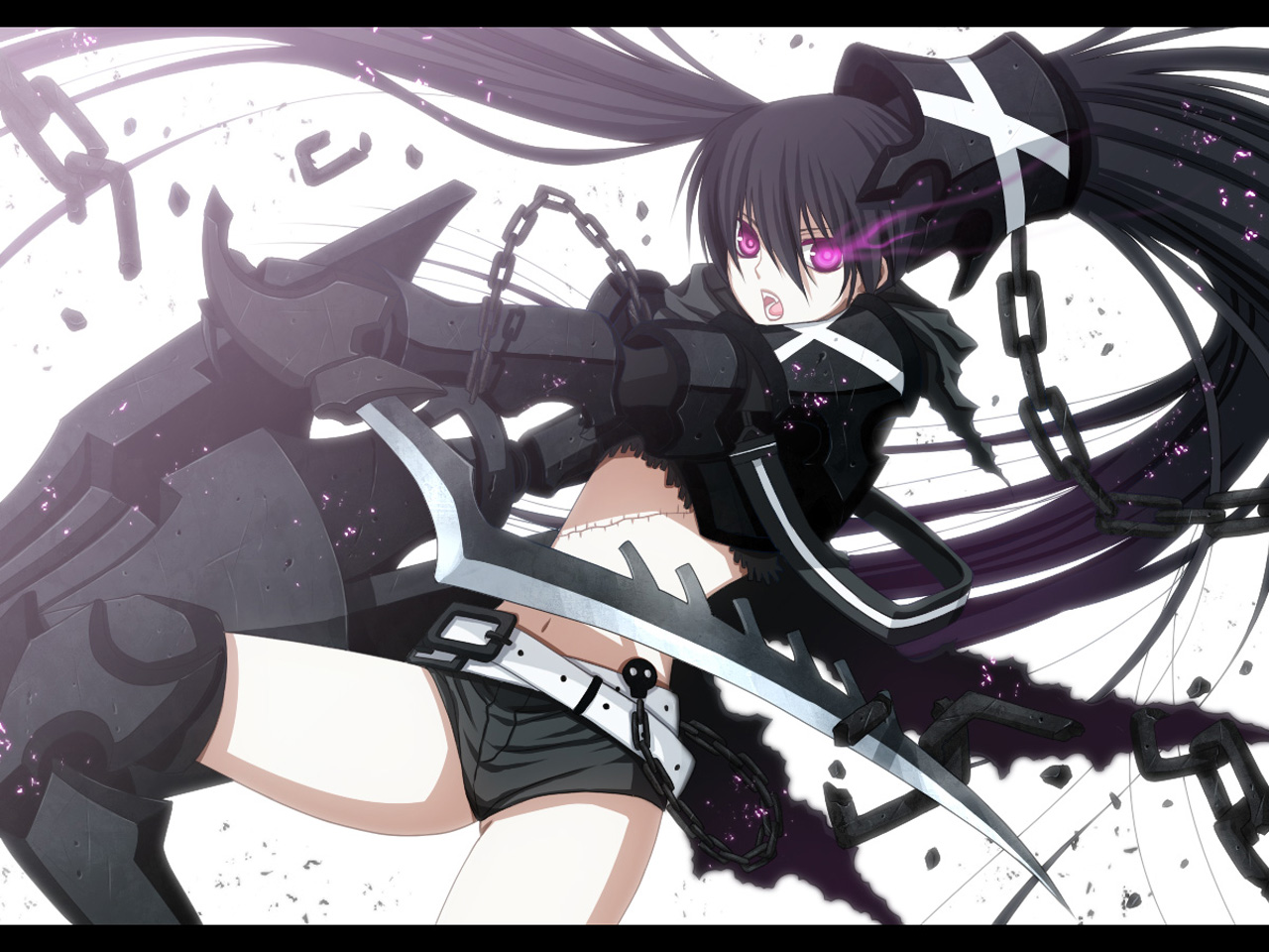 anime, black rock shooter, insane black rock shooter HD wallpaper