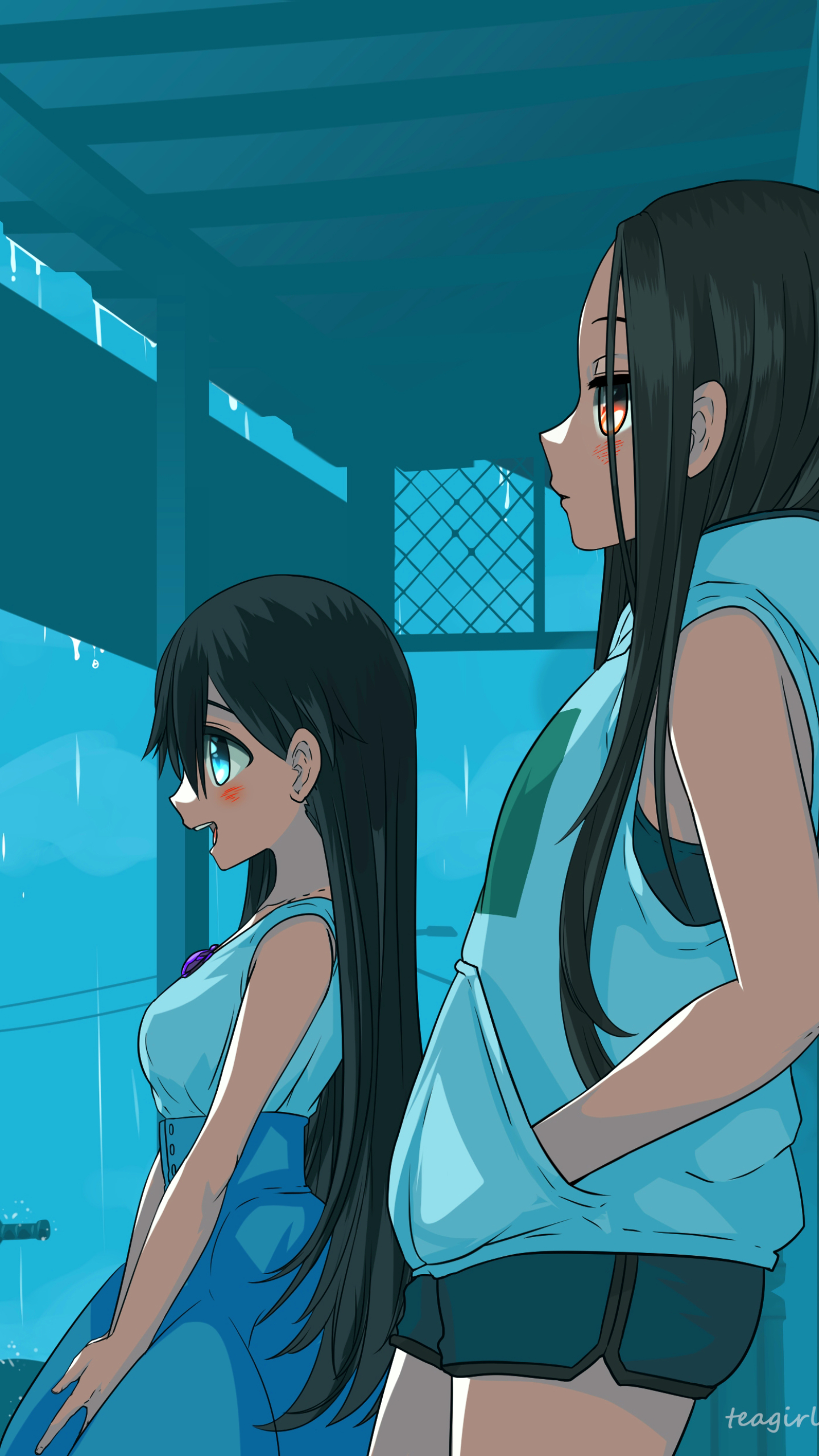 Download mobile wallpaper Anime, Rain, Original for free.