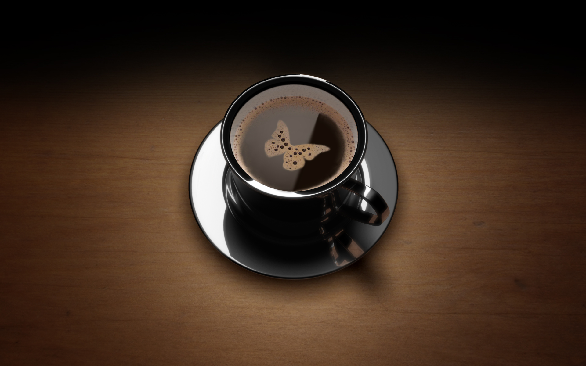 food, butterfly, cup, coffee