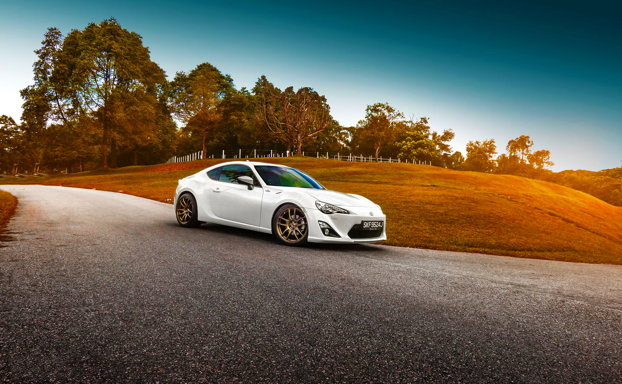 gt86, toyota, cars, white, side view