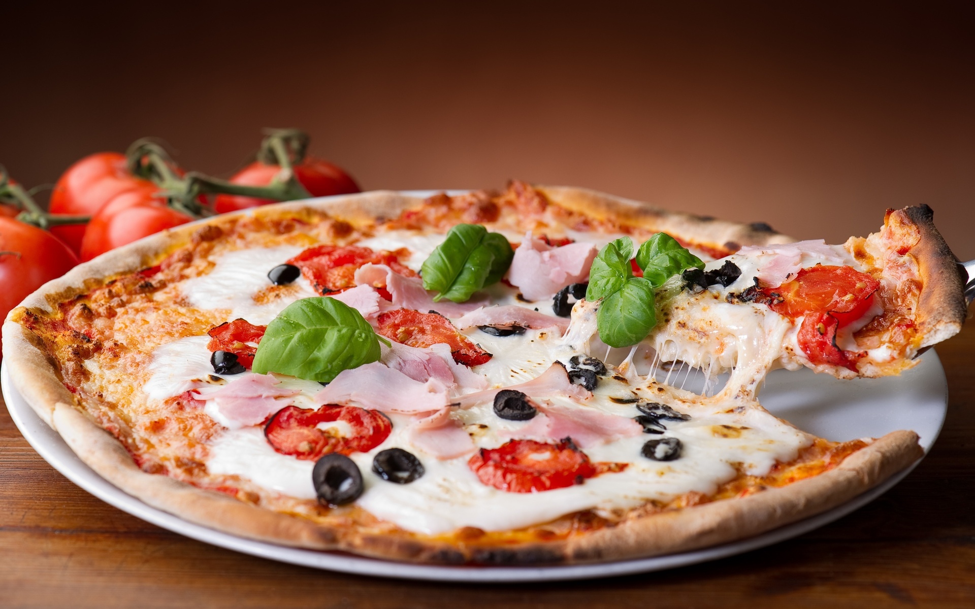 Handy-Wallpaper Pizza, Lebensmittel kostenlos herunterladen.
