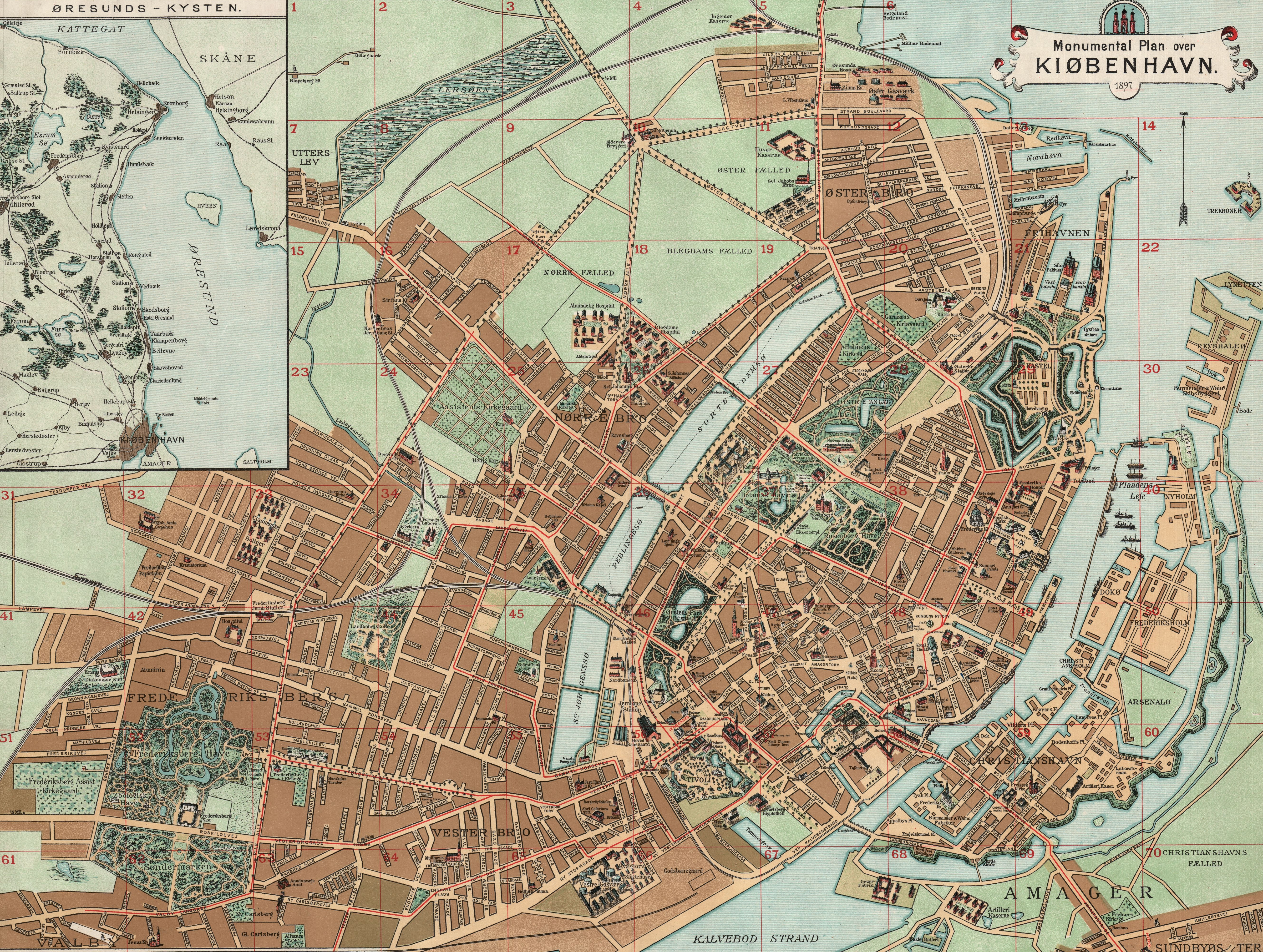 1524667壁紙のダウンロードその他, 地図, コペンハーゲン-スクリーンセーバーと写真を無料で