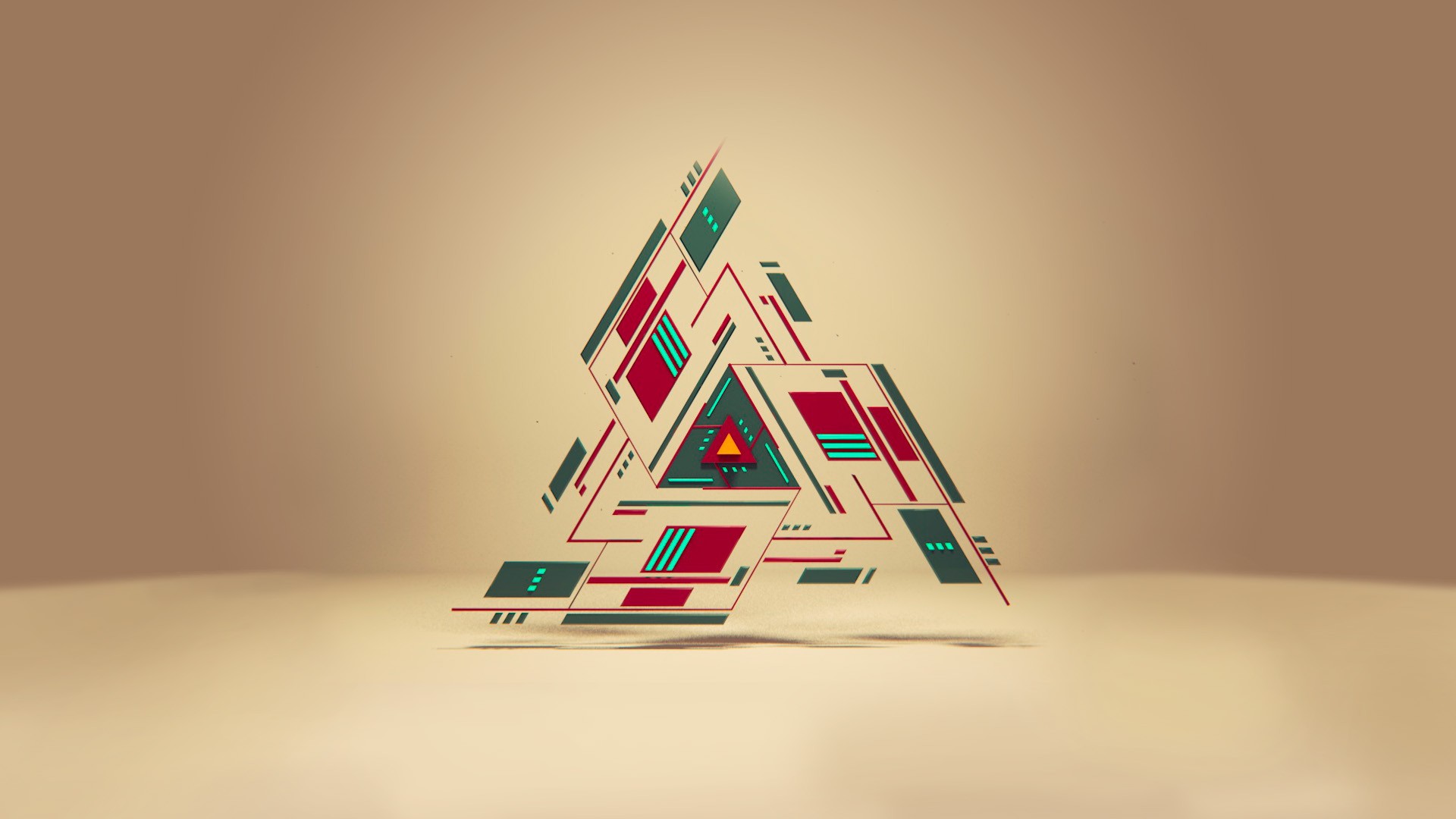 lines, abstract, triangle for android