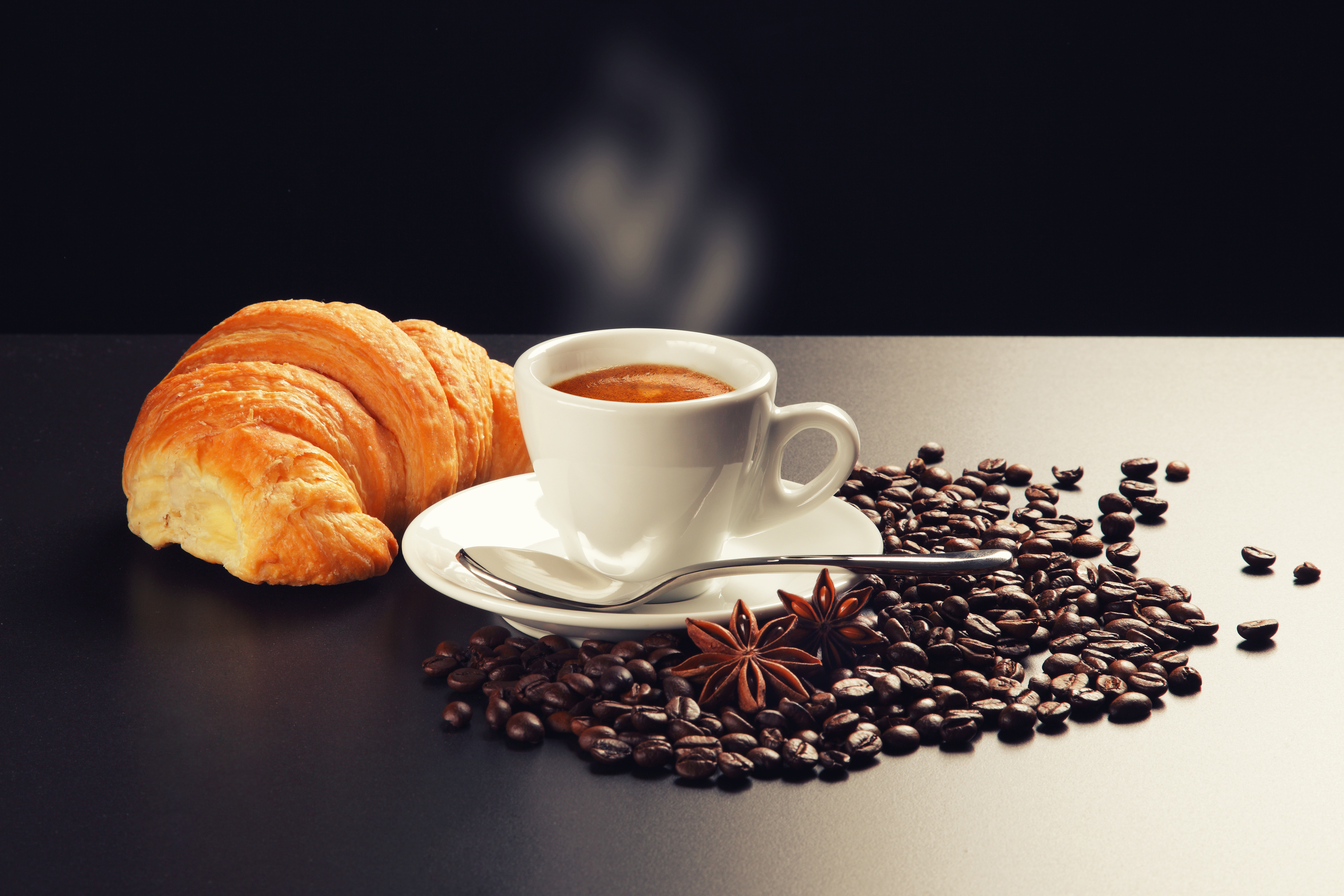 wallpapers food, cappuccino, coffee beans