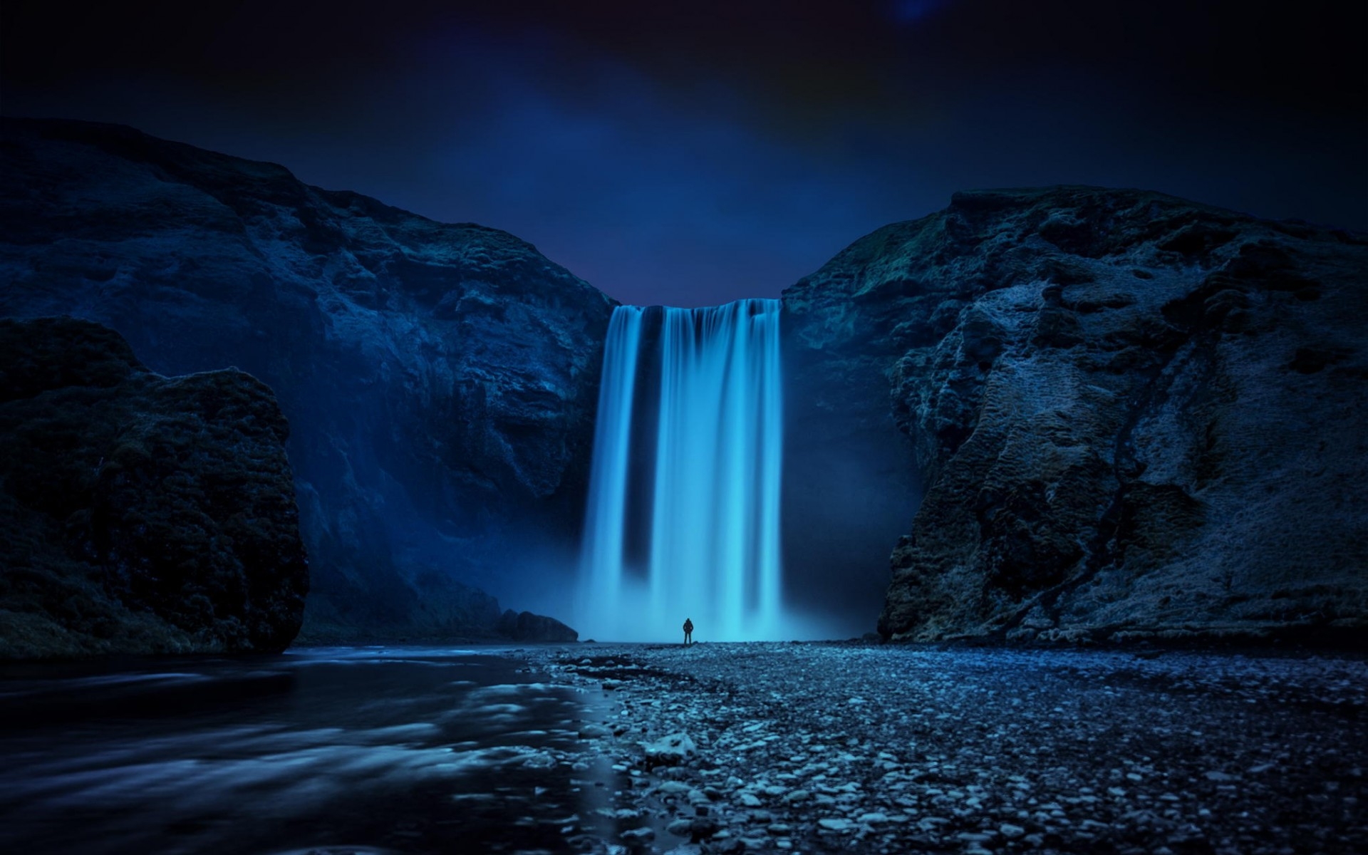 Синий водопад