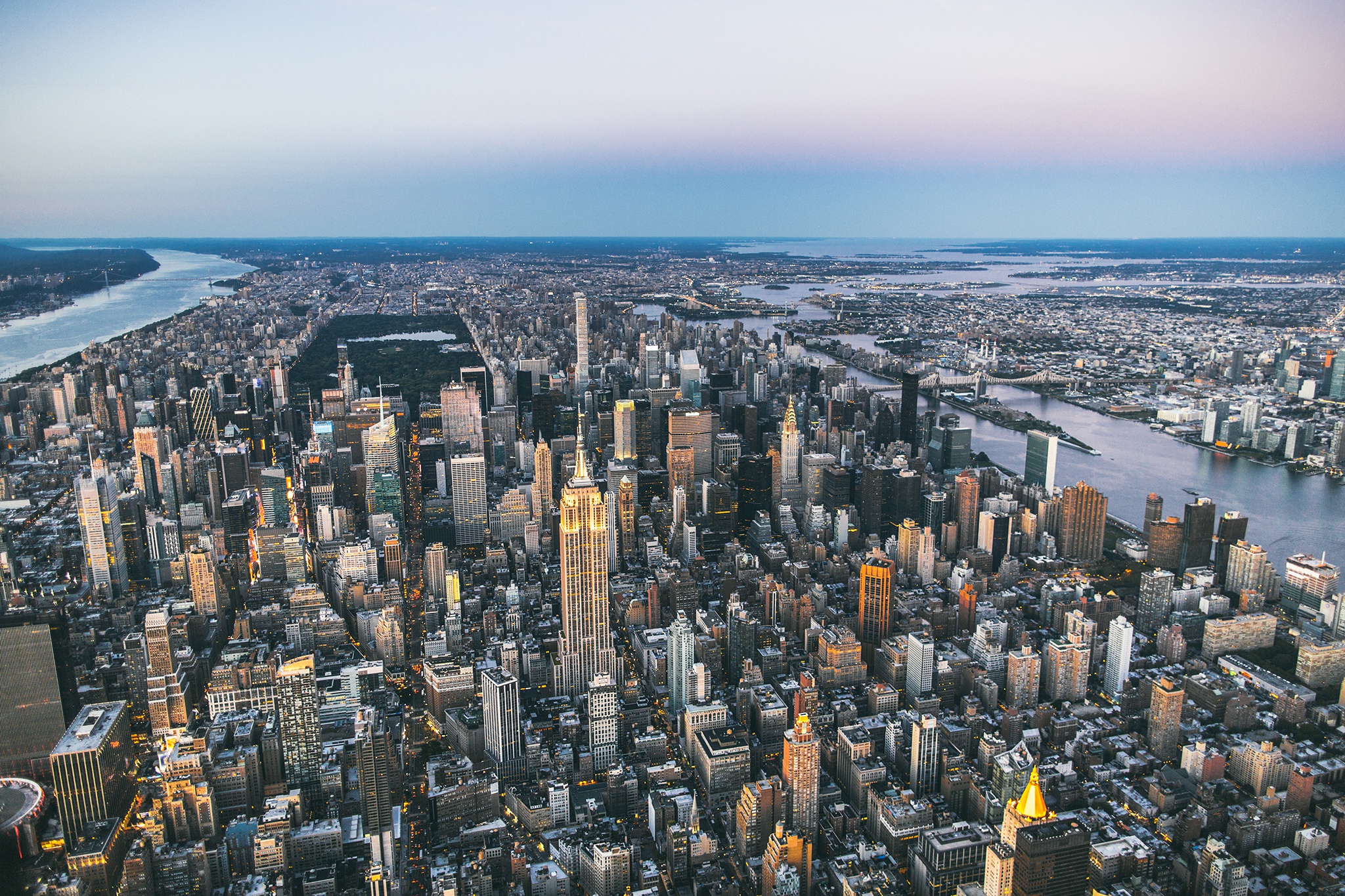 Нью-Йорк панорама города