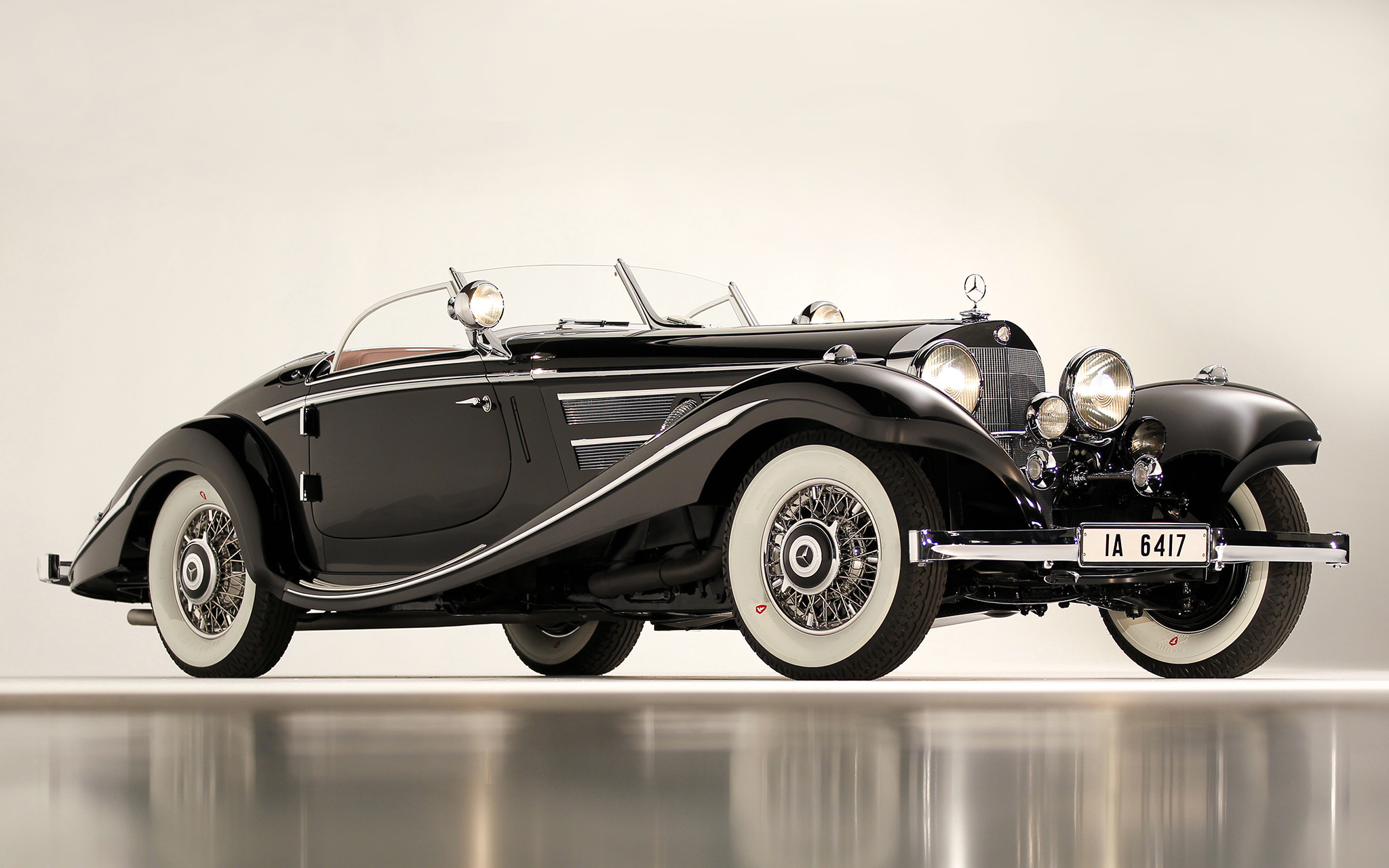 cars, mercedes, black, car, classical, 1936, 540k, special roadster