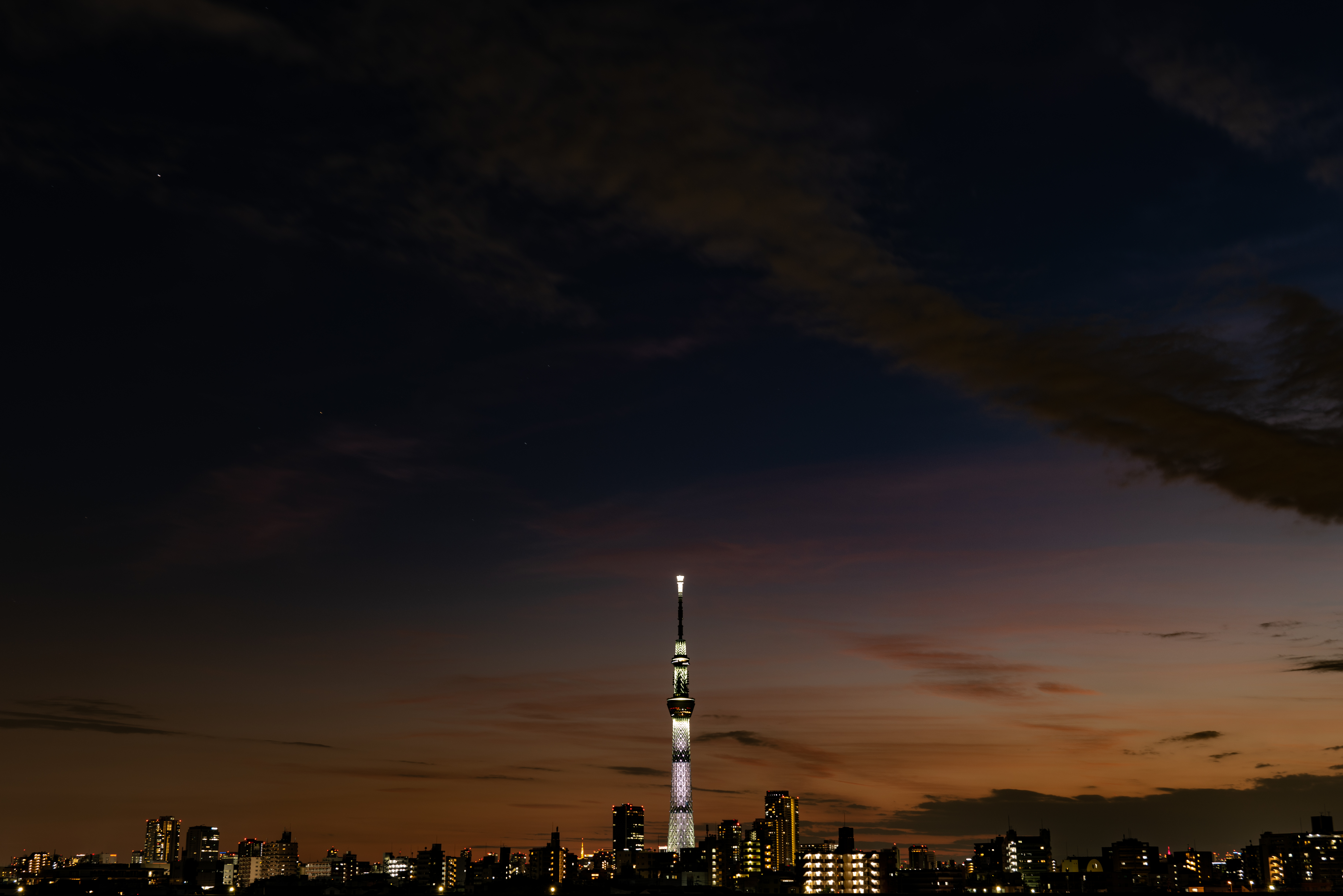 Download mobile wallpaper Building, Night City, Cities, Architecture, Panorama, Dark for free.