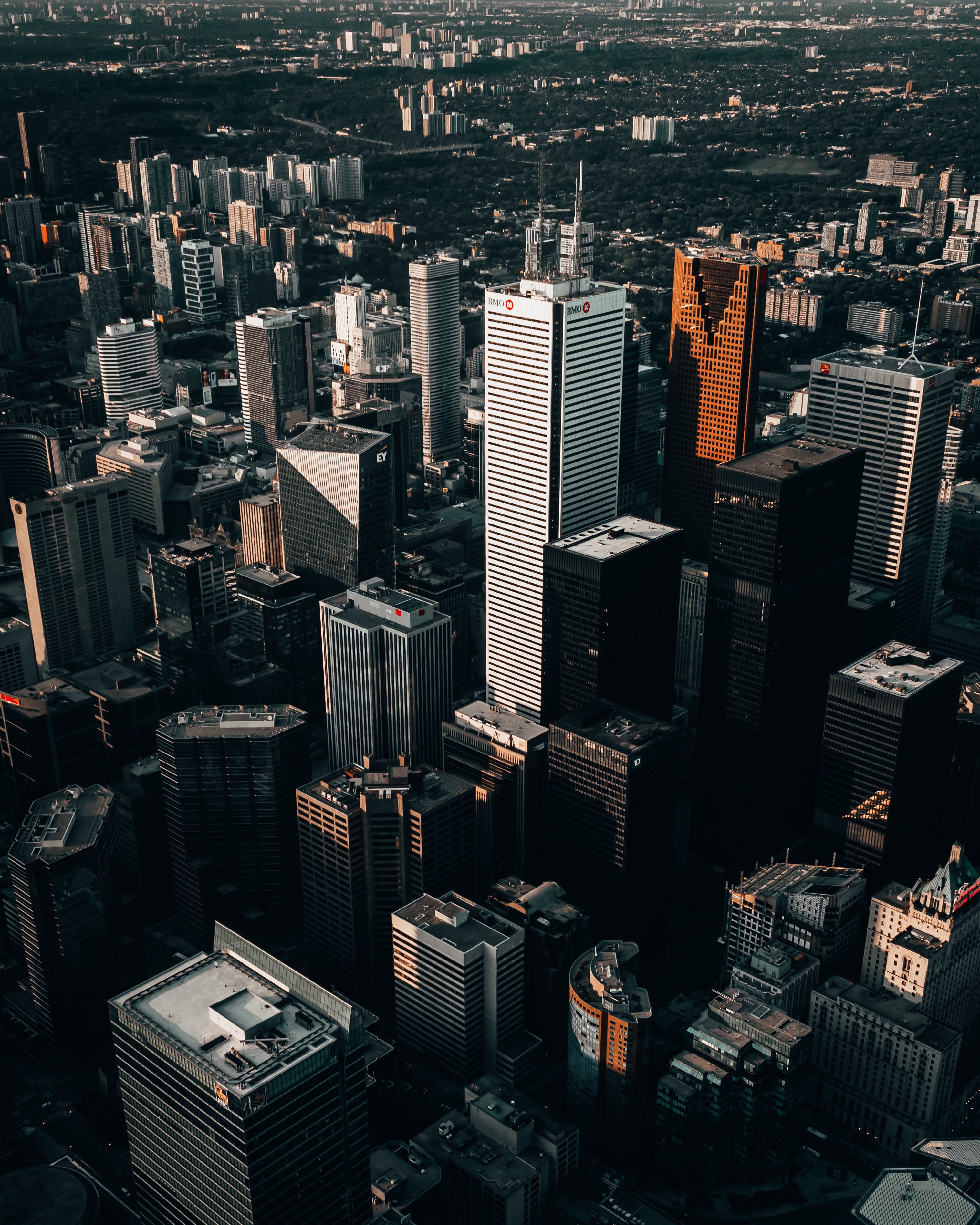 architecture, cities, city, building, view from above, skyscrapers, megapolis, megalopolis Panoramic Wallpaper