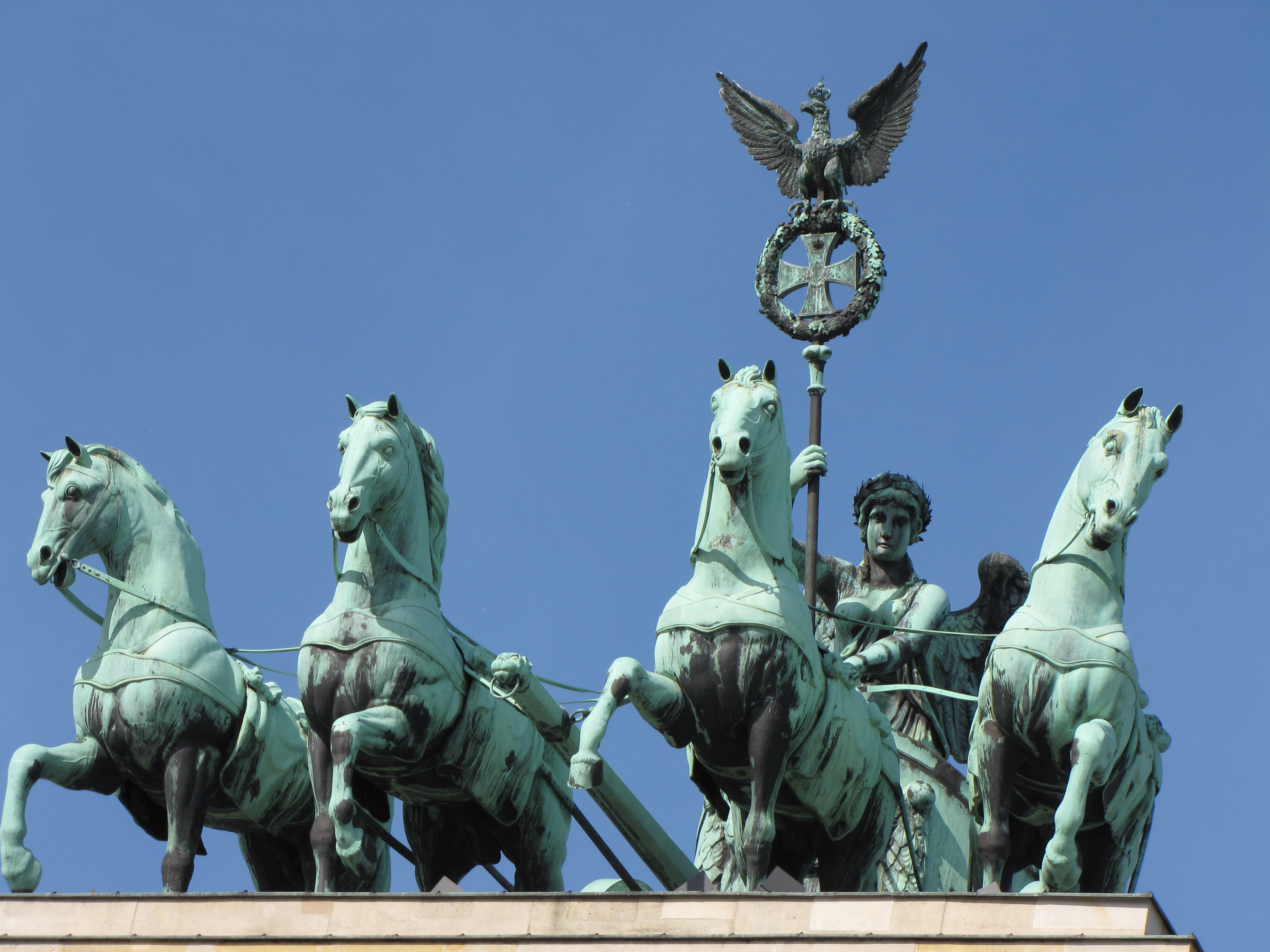 man made, brandenburg gate, berlin, germany, monument, statue, monuments