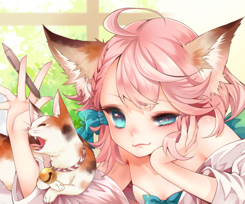 Free: Cute Anime Cat Girl 