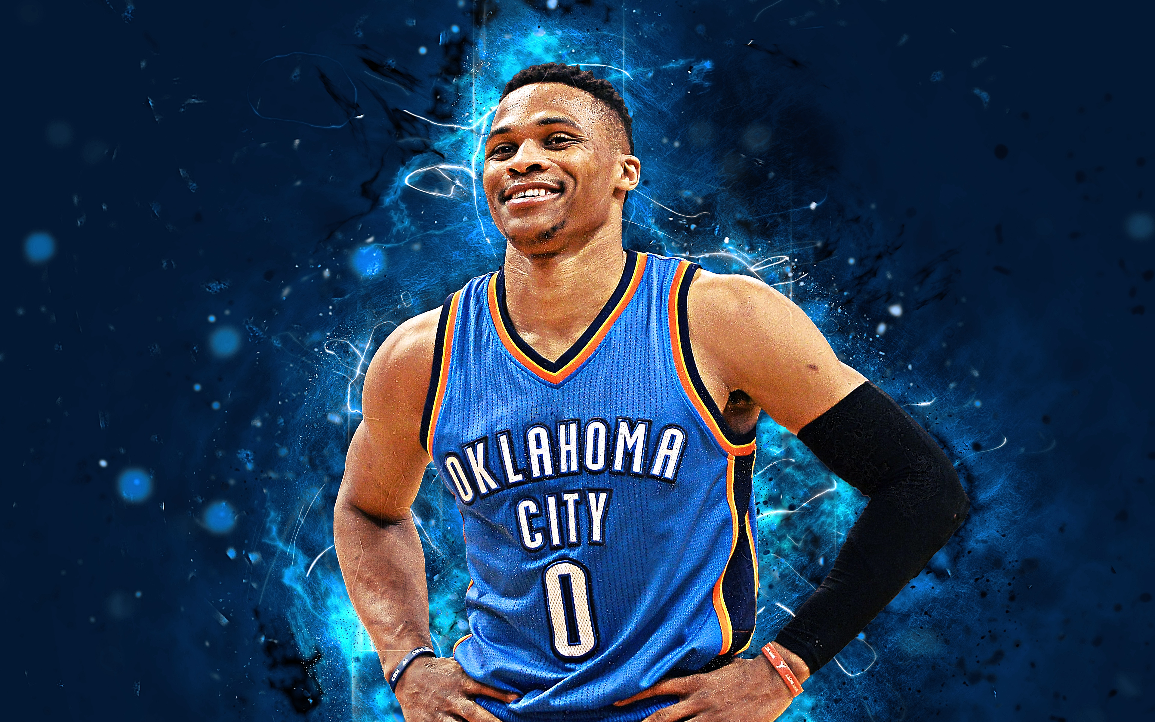 Download Russell Westbrook Thunder Jersey Wallpaper