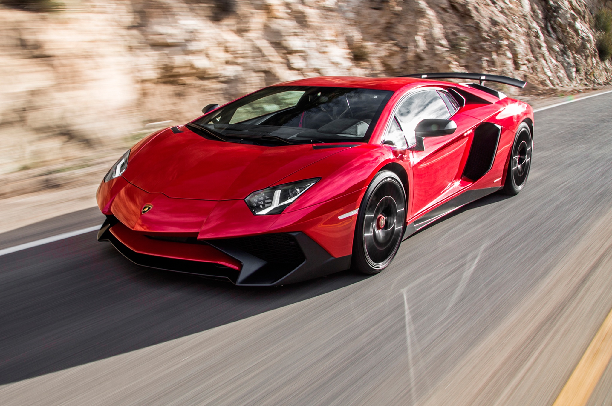 Lamborghini Aventador SV Red