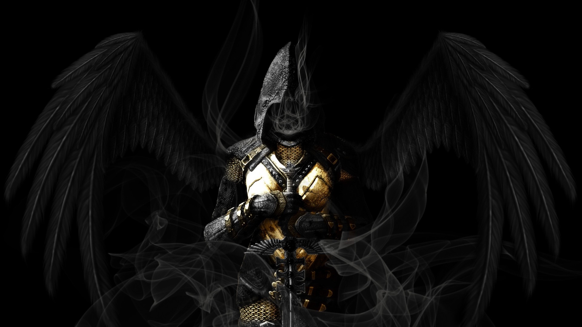 Рыцарь демон с крыльями