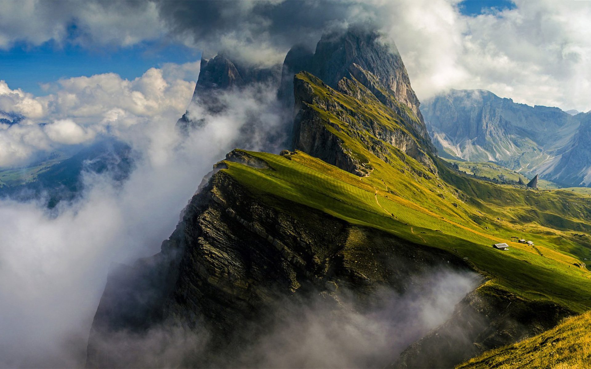 459032 завантажити картинку італія, гори, доломіти, земля, гора, хмара - шпалери і заставки безкоштовно