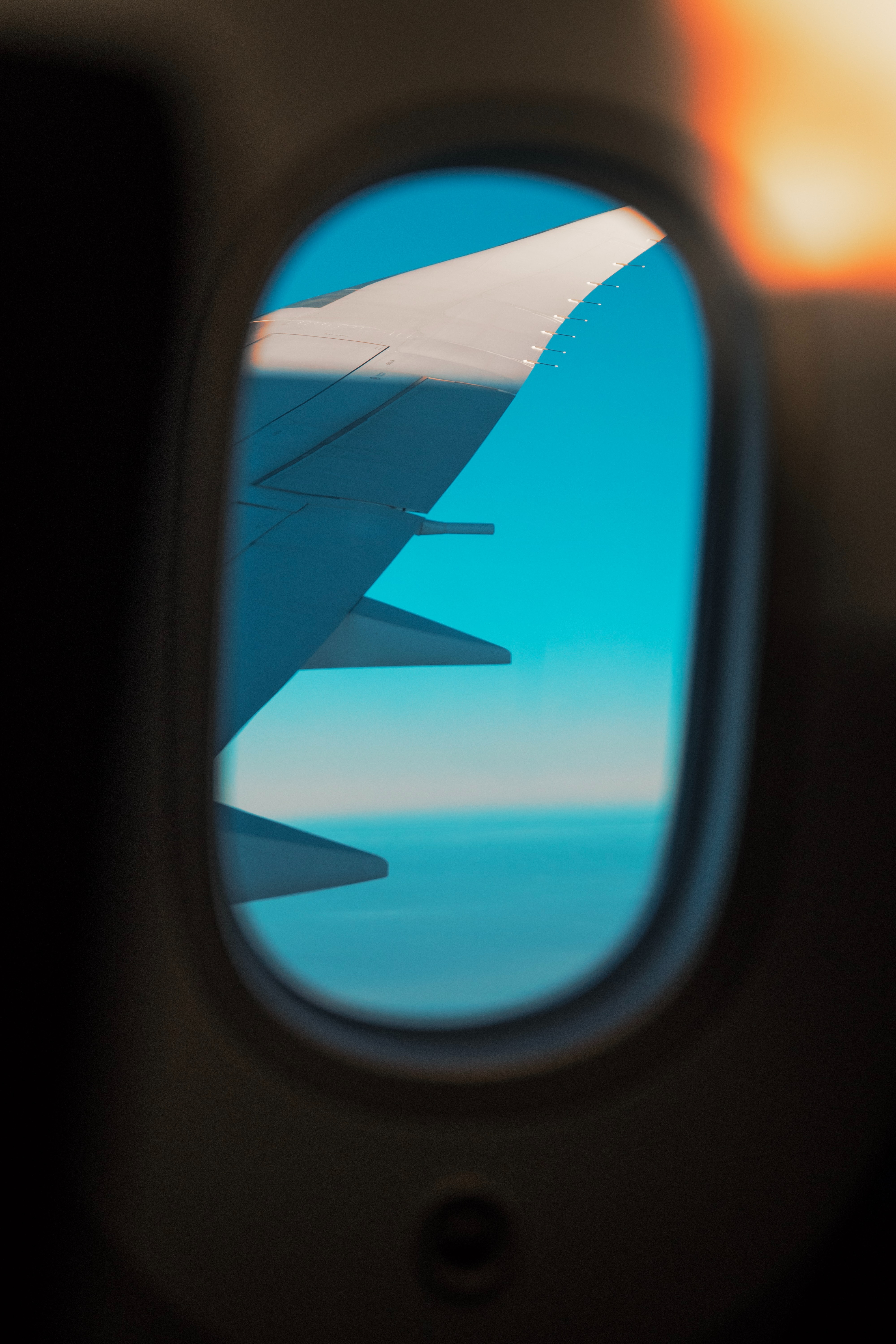 miscellanea, miscellaneous, window, porthole, wing, plane, airplane, view 4K