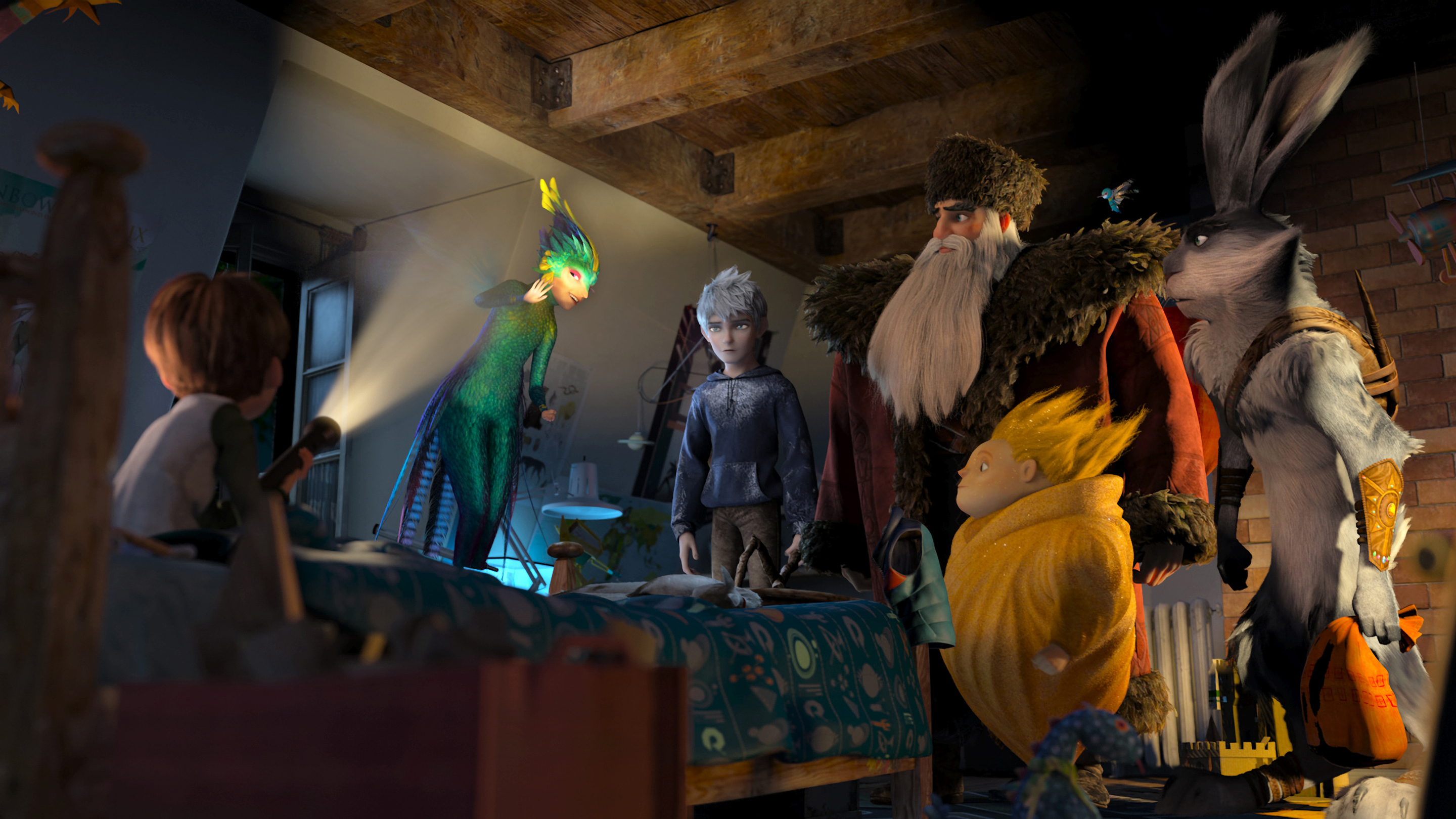 jack frost, movie, rise of the guardians, e aster bunnymund, north (rise of the guardians), sandman (rise of the guardians), tooth (rise of the guardians) HD wallpaper