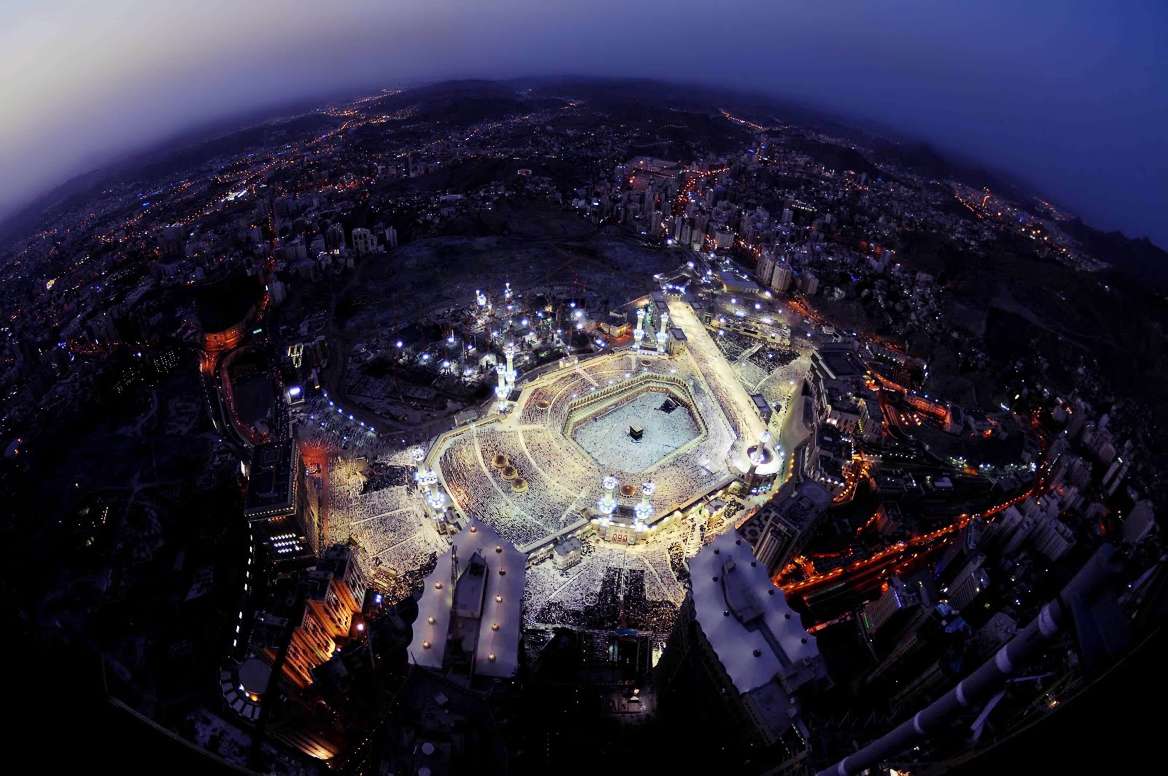mecca, islam, saudi arabia, light, masjid al haram (mecca), mosques, kaaba, mosque, building, religious, city, religion