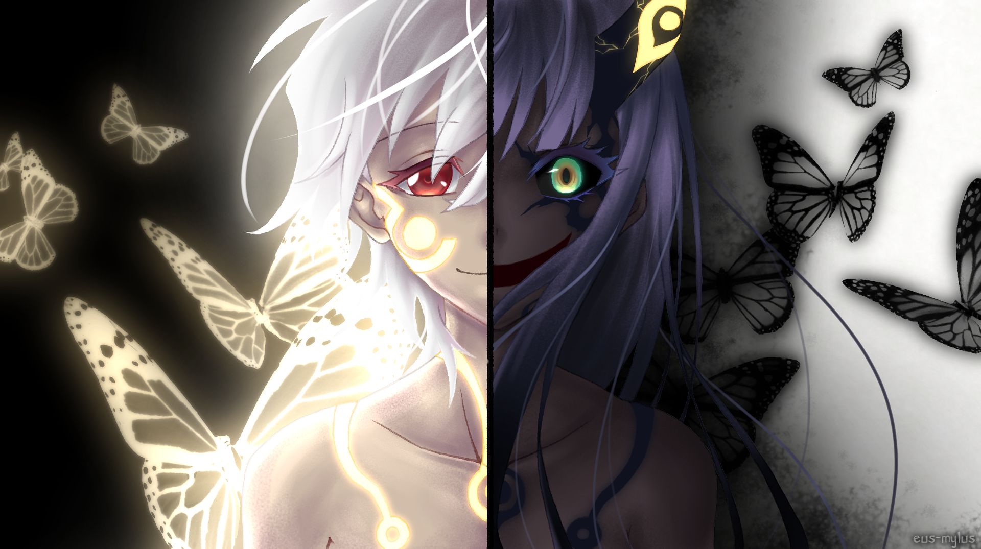 Anime Twin Star Exorcists HD Wallpaper by Yoshiaki Sukeno