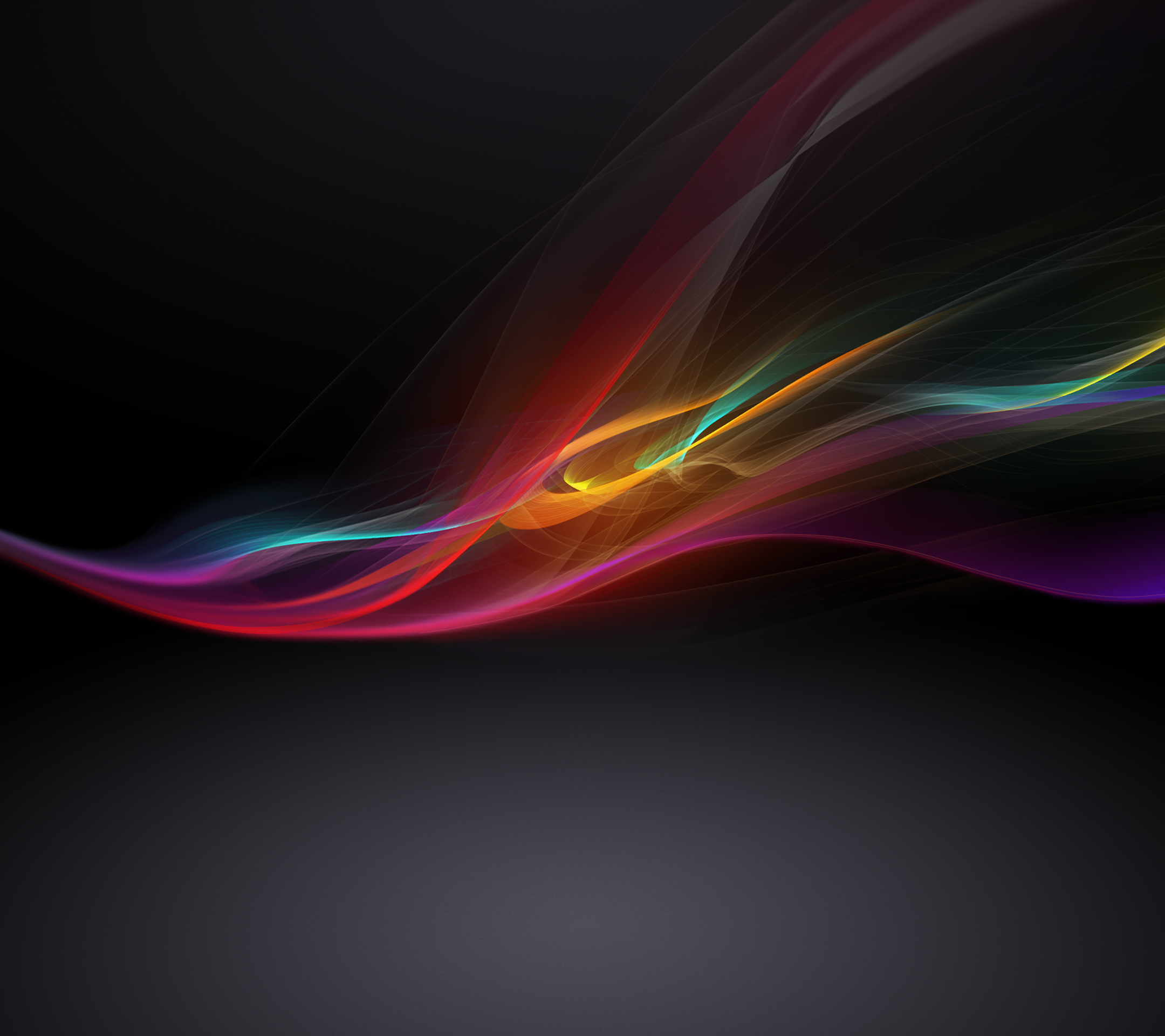 abstract, background, black, rainbow Smartphone Background