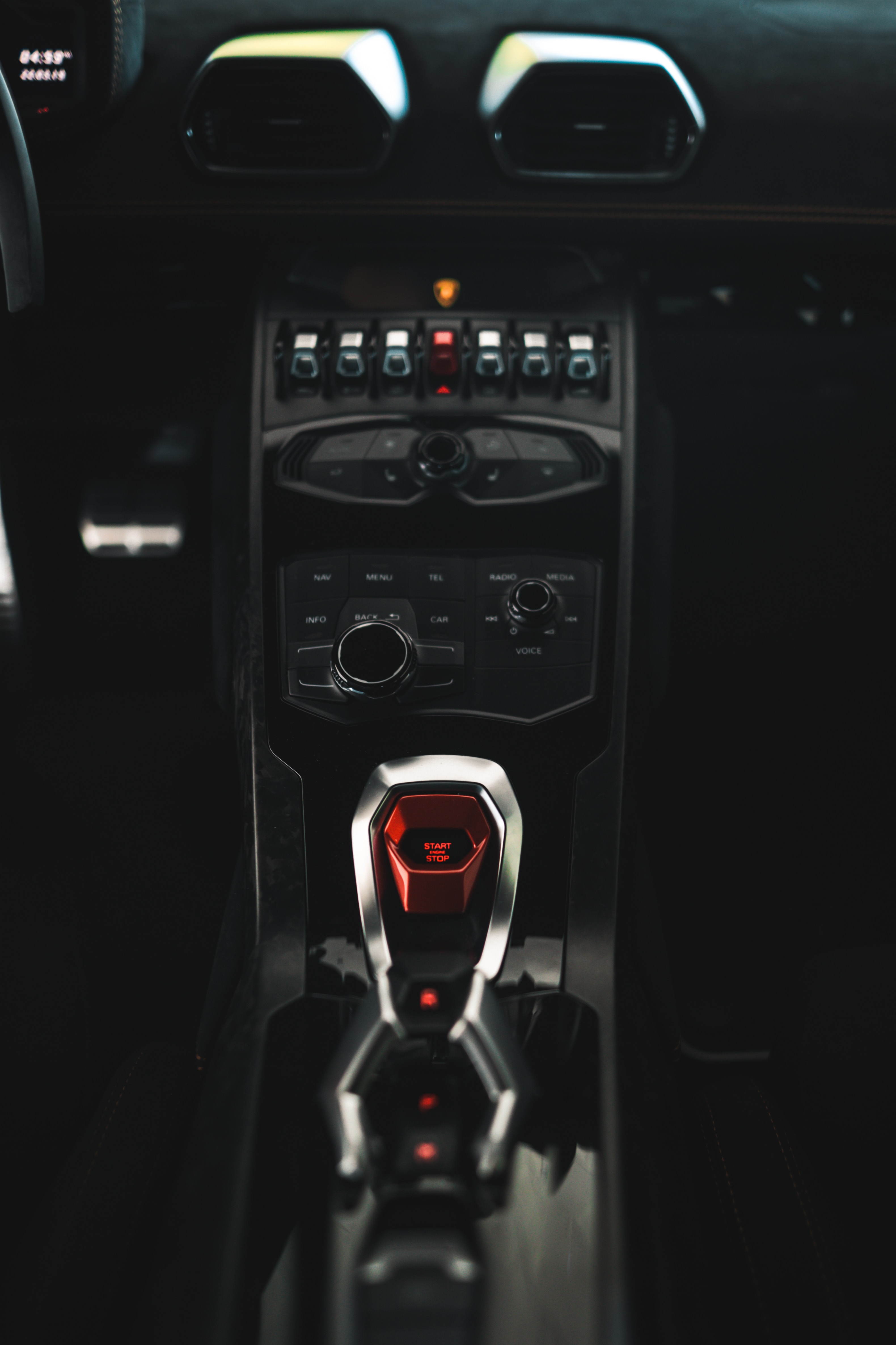 dark, buttons, salon, control panel, cars, car, machine