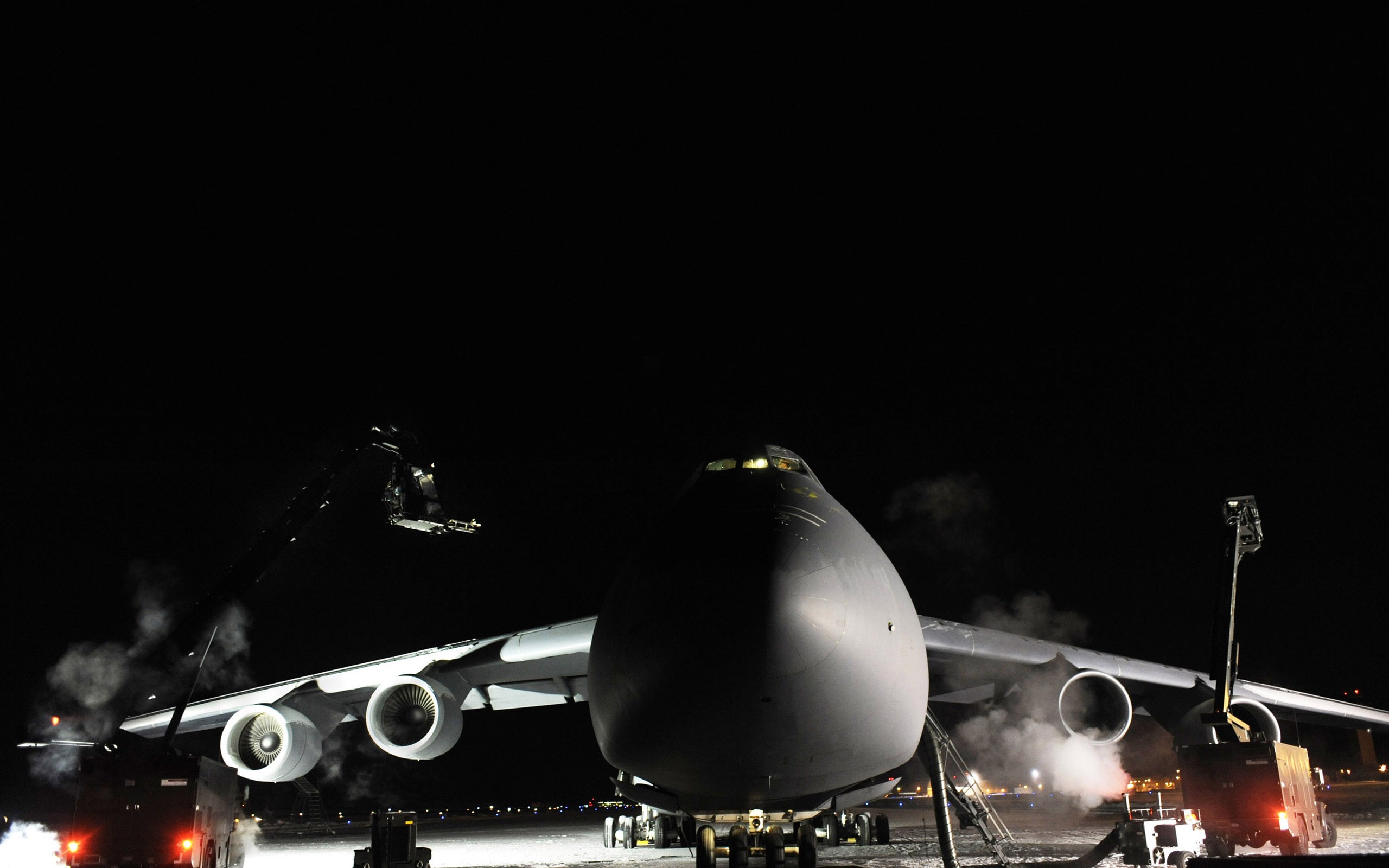 Download mobile wallpaper Lockheed C 5 Galaxy, Military Transport Aircraft, Military for free.