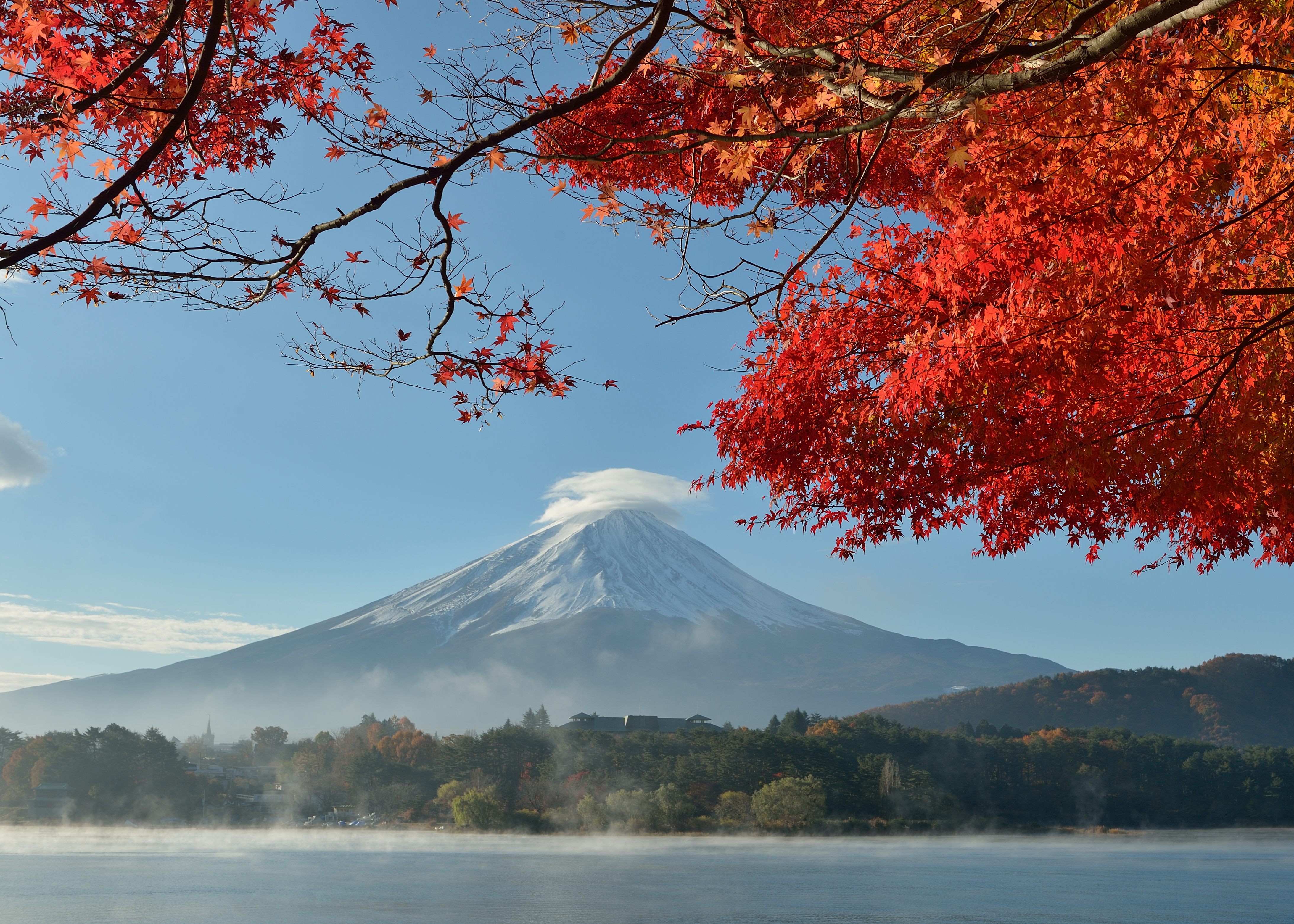 無料モバイル壁紙富士山, 日本, 火山, 秋, 自然, 地球をダウンロードします。