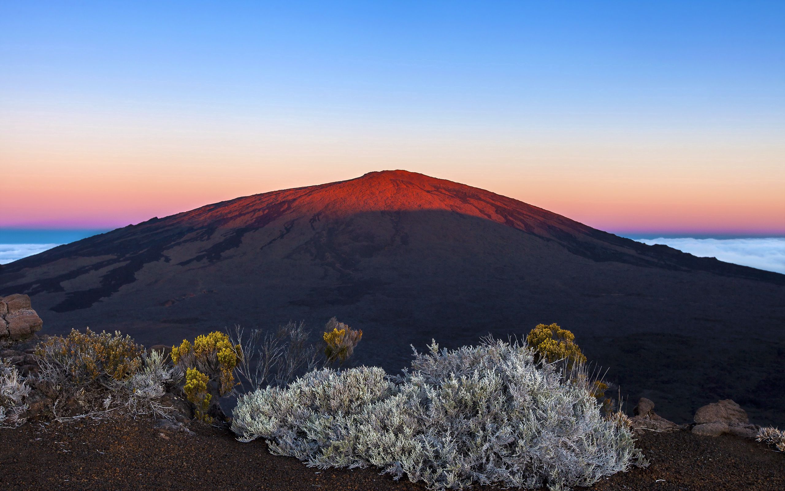 PCデスクトップに火山, Python De La Fournaise, パイソン・デ・ラ・フルネス, 自然, スカイ画像を無料でダウンロード