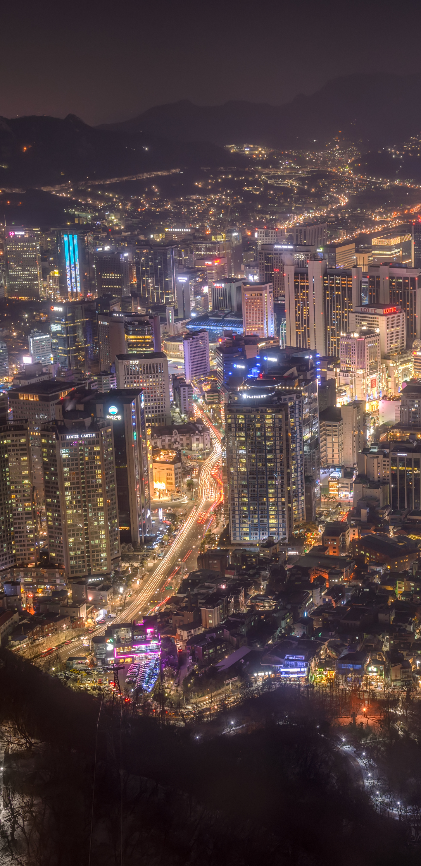korea, seoul, megapolis, man made, cityscape, night, cities wallpapers for tablet