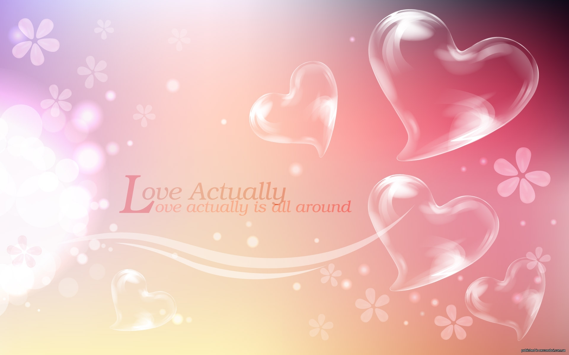background, hearts, love, valentine's day, red for Windows