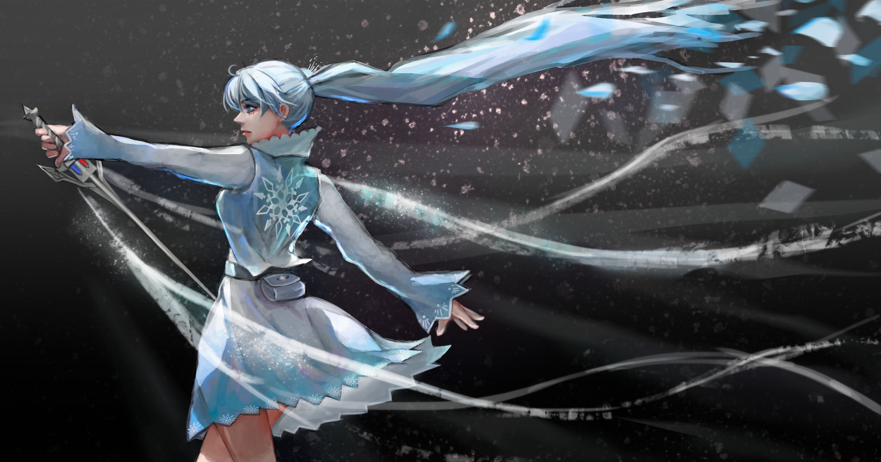 POSTERNEST Weiss Schnee Rwby Anime Girls Poster Matte Finish Paper Print 12  x18 Inch (Multicolor) -P057 : Amazon.in: Home & Kitchen