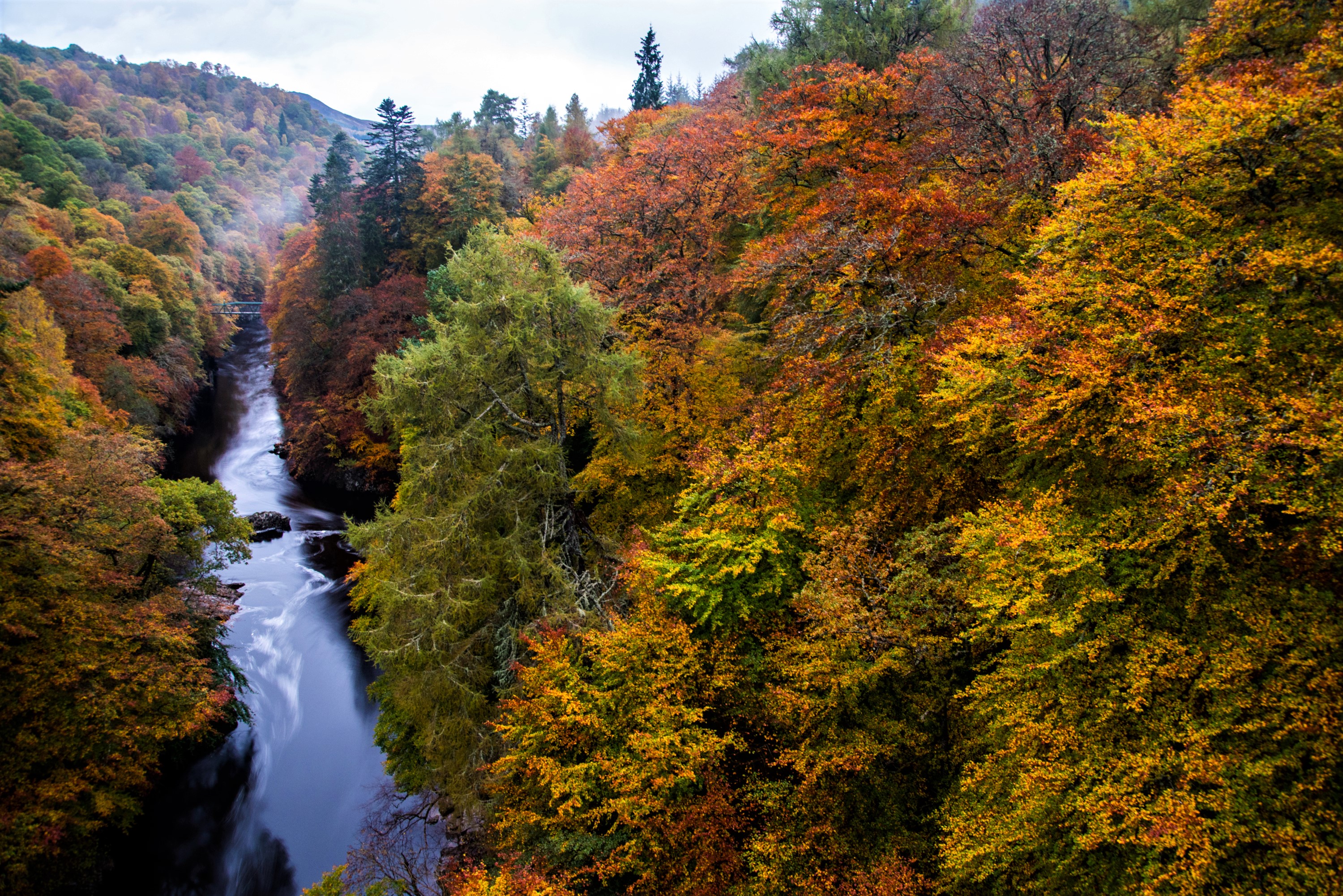 Пертшир, Шотландия осенью