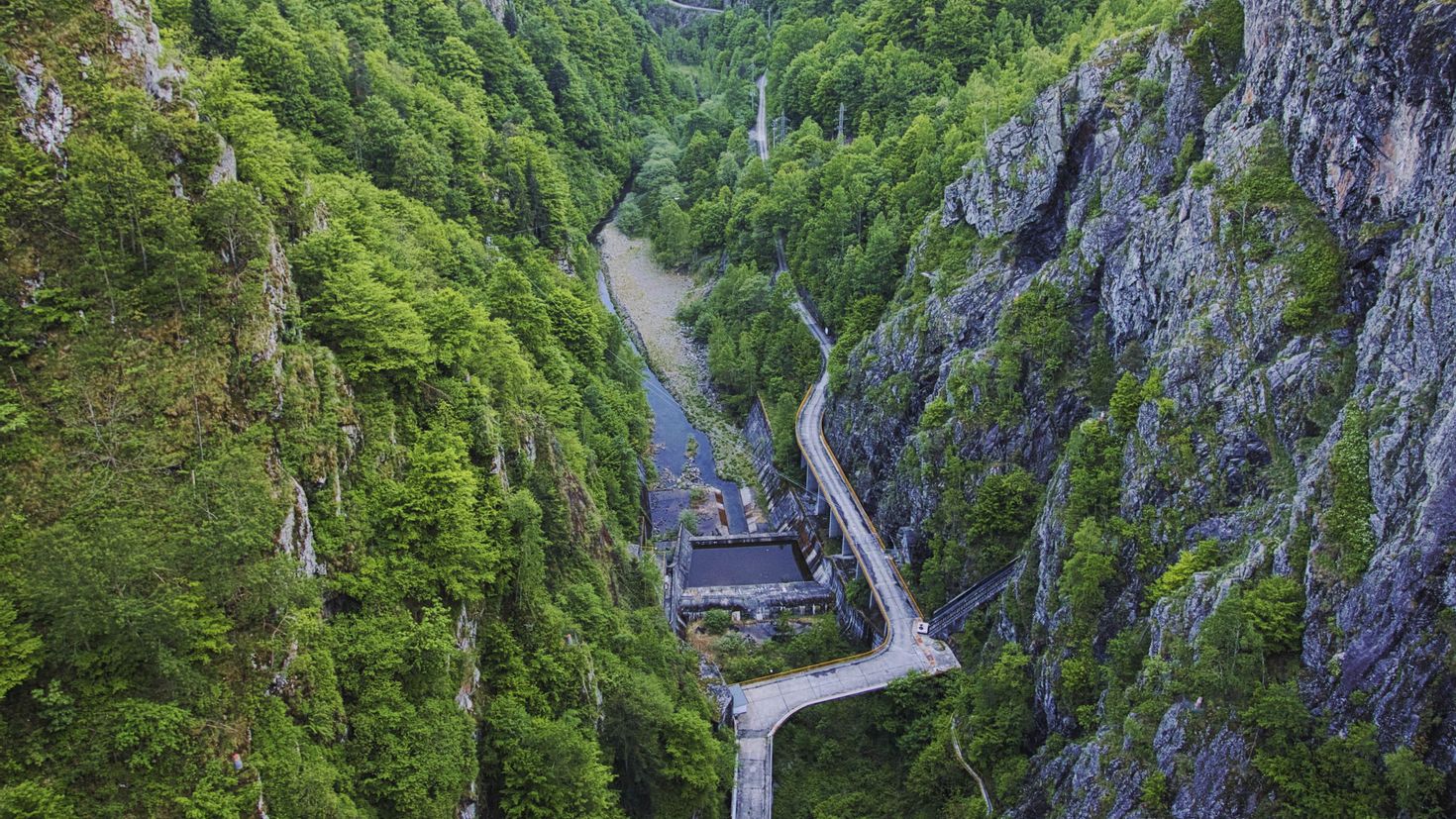 сочи серпантин дорога фото сверху