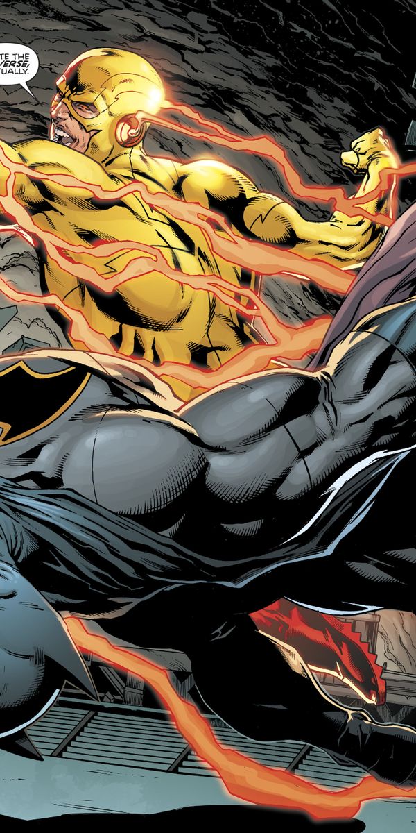 Флэш бой. Reverse Flash комикс. Batman vs Reverse Flash.