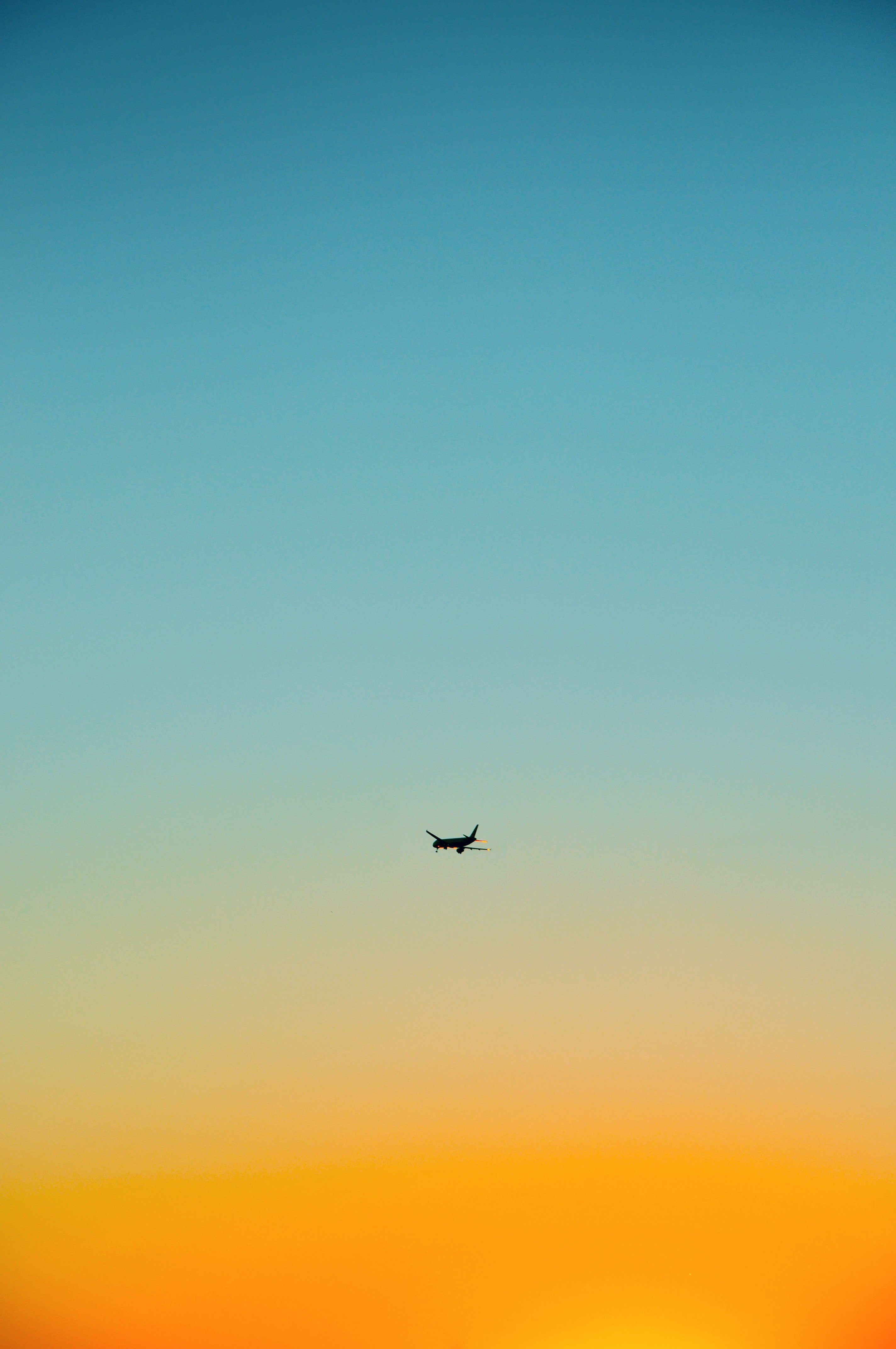 Download mobile wallpaper Plane, Flight, Sky, Airplane, Minimalism for free.
