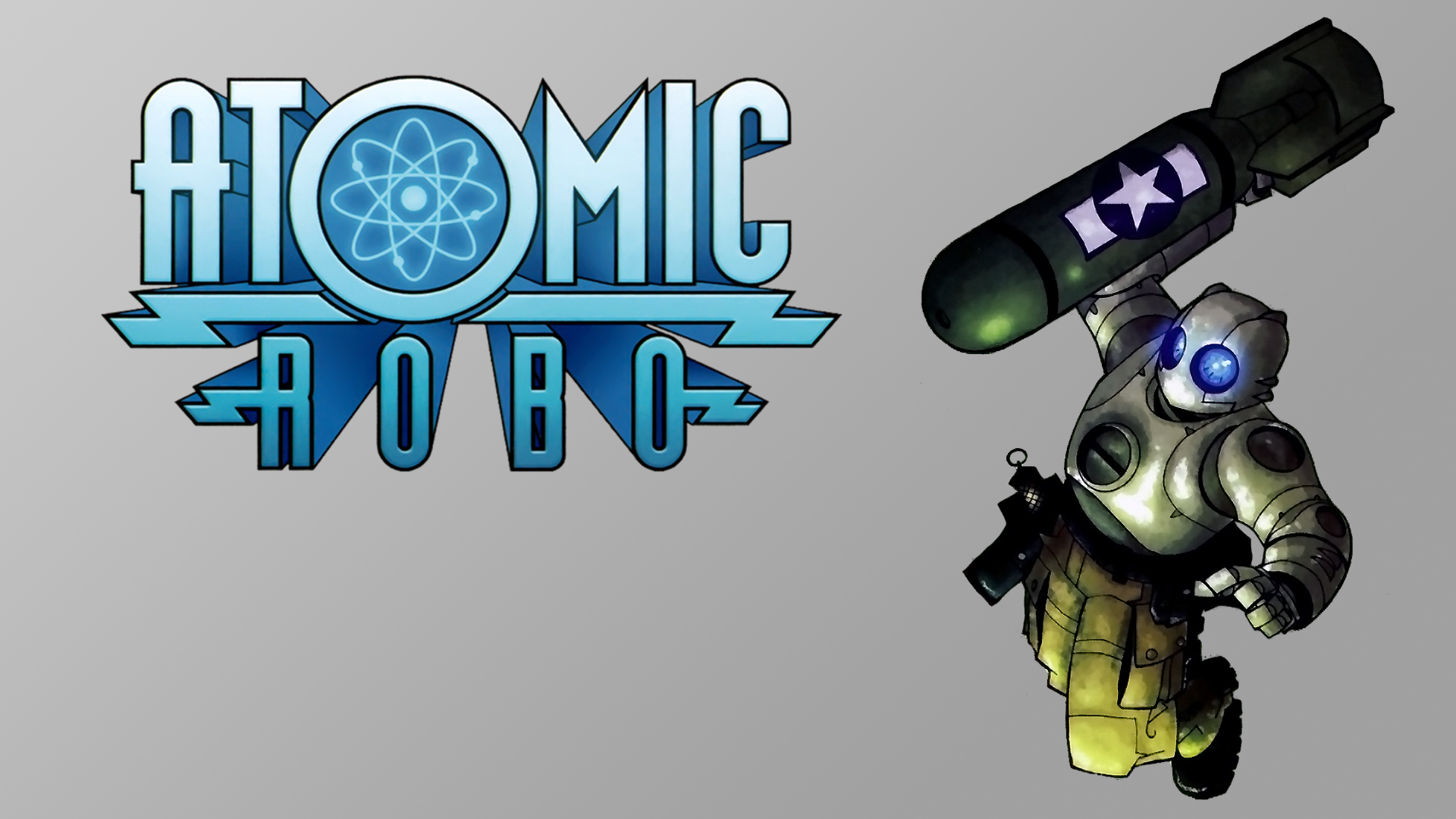 Атомик обои на телефон. Atomic Robo. Atomic Robo комикс. Обои Atomic. Atomic Robo avatar.