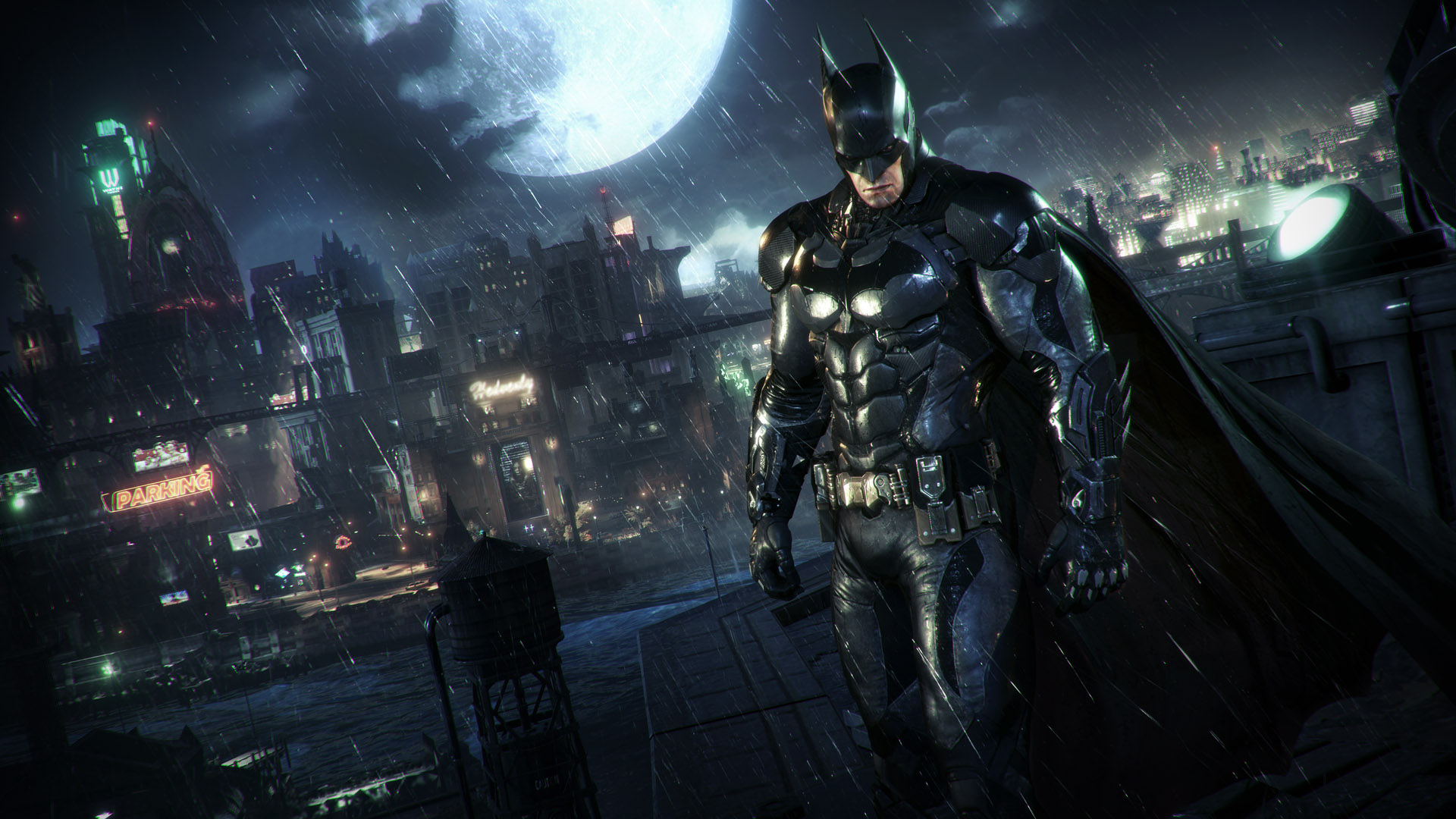 batman: arkham knight, batman, video game, gotham city iphone wallpaper
