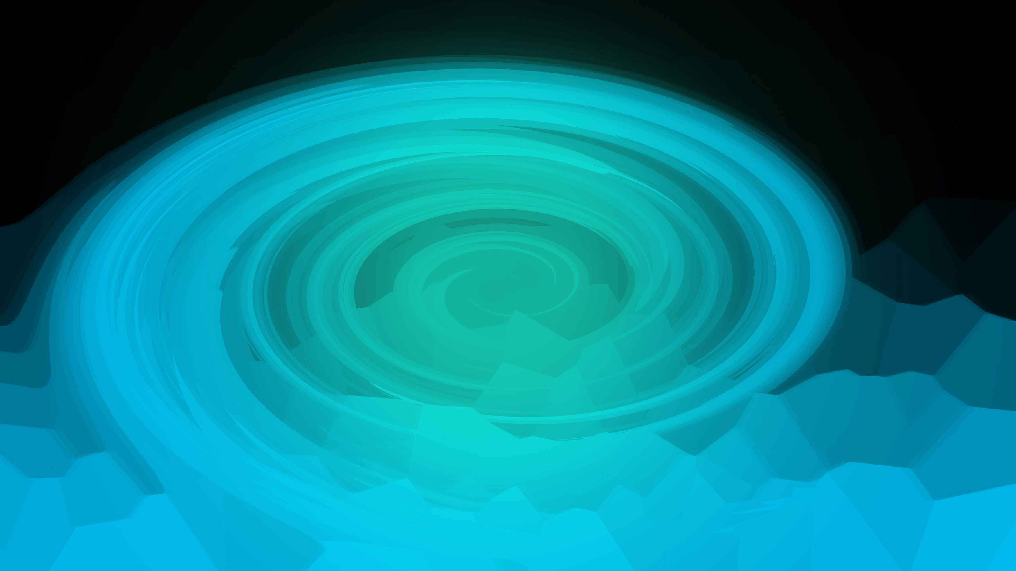 Mobile wallpaper abstract, blue, spiral, vortex