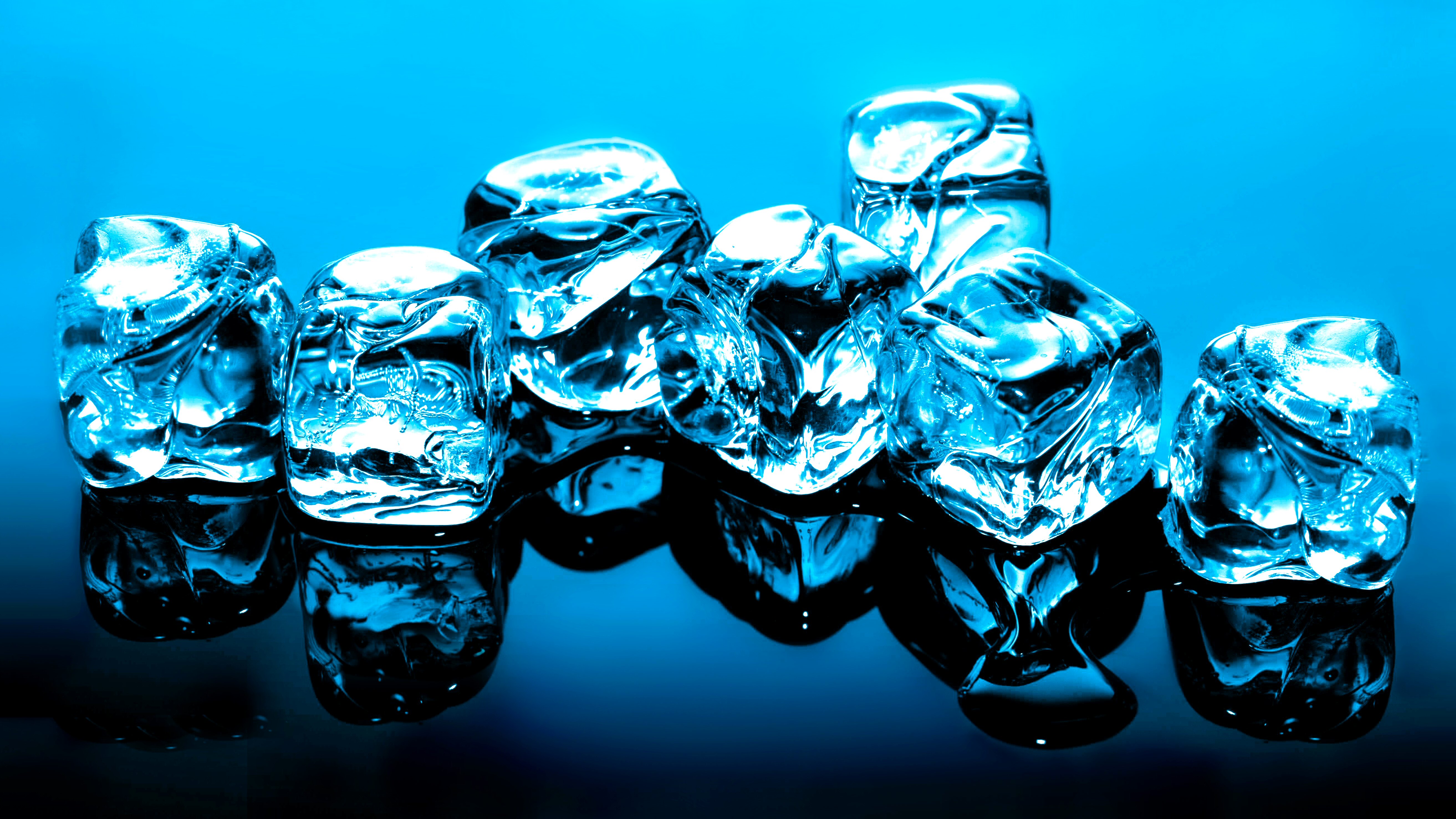 Free HD cube, photography, ice cube, blue
